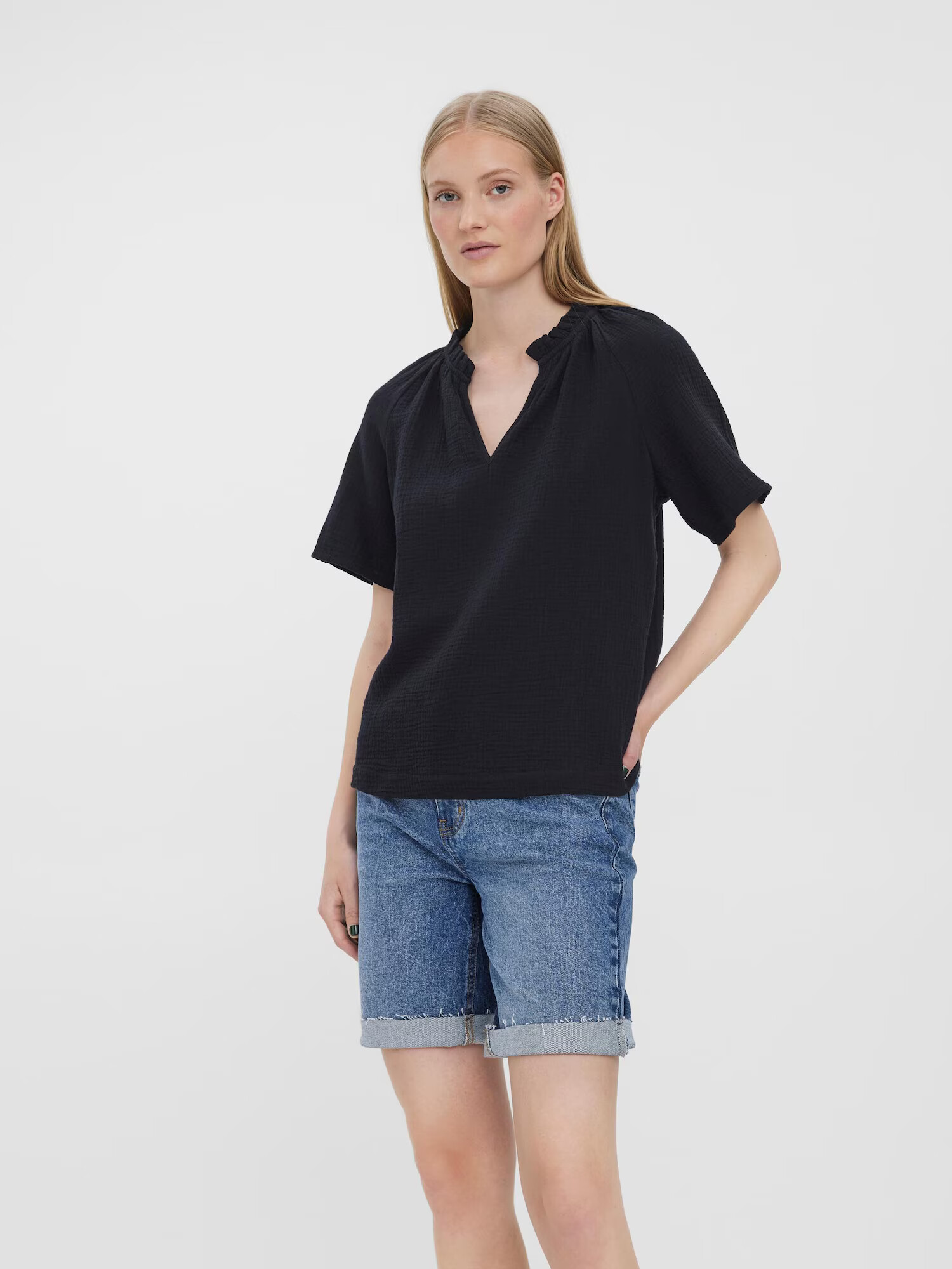 VERO MODA Bluză 'Natali' negru - Pled.ro