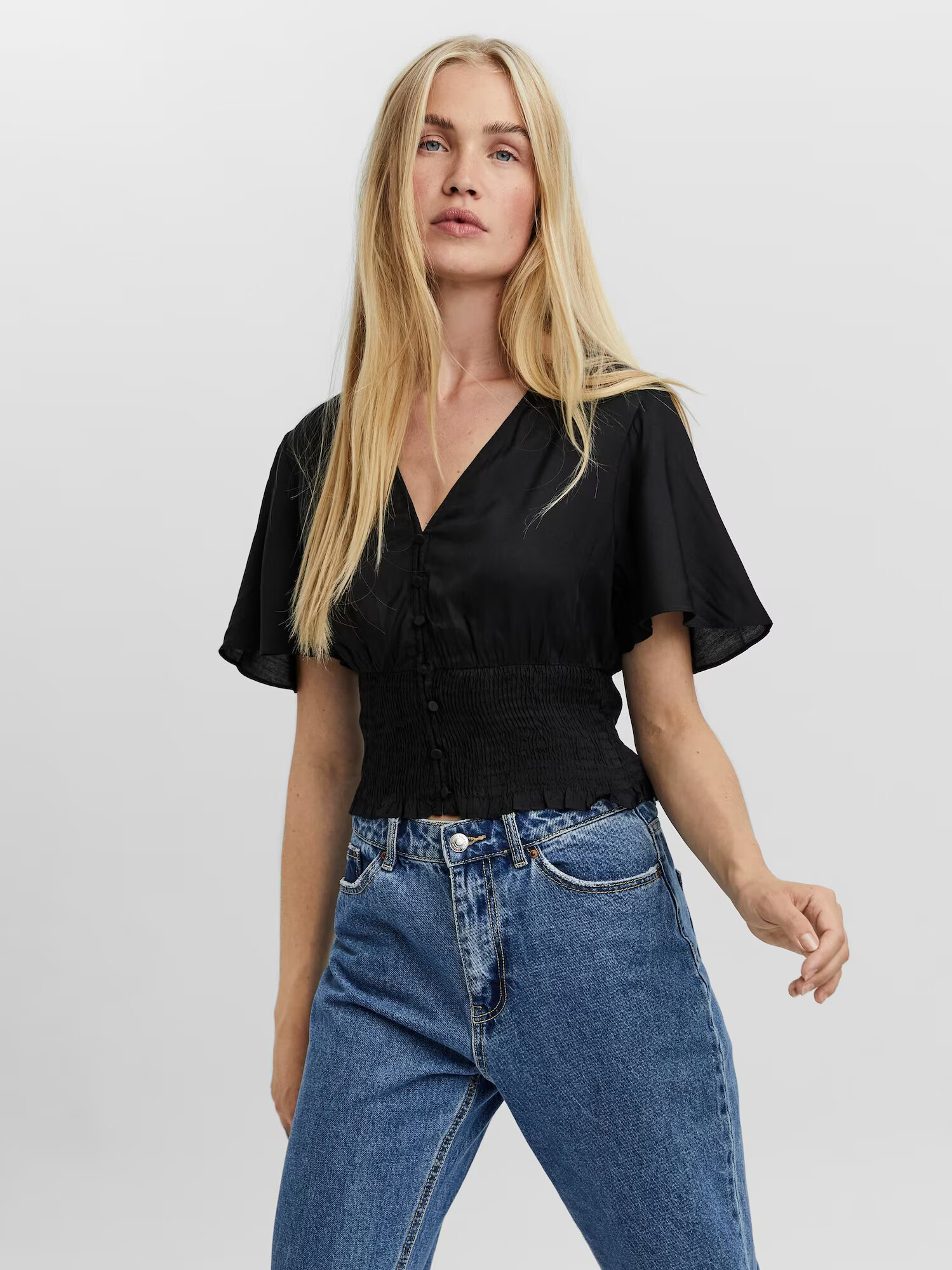 VERO MODA Bluză negru - Pled.ro