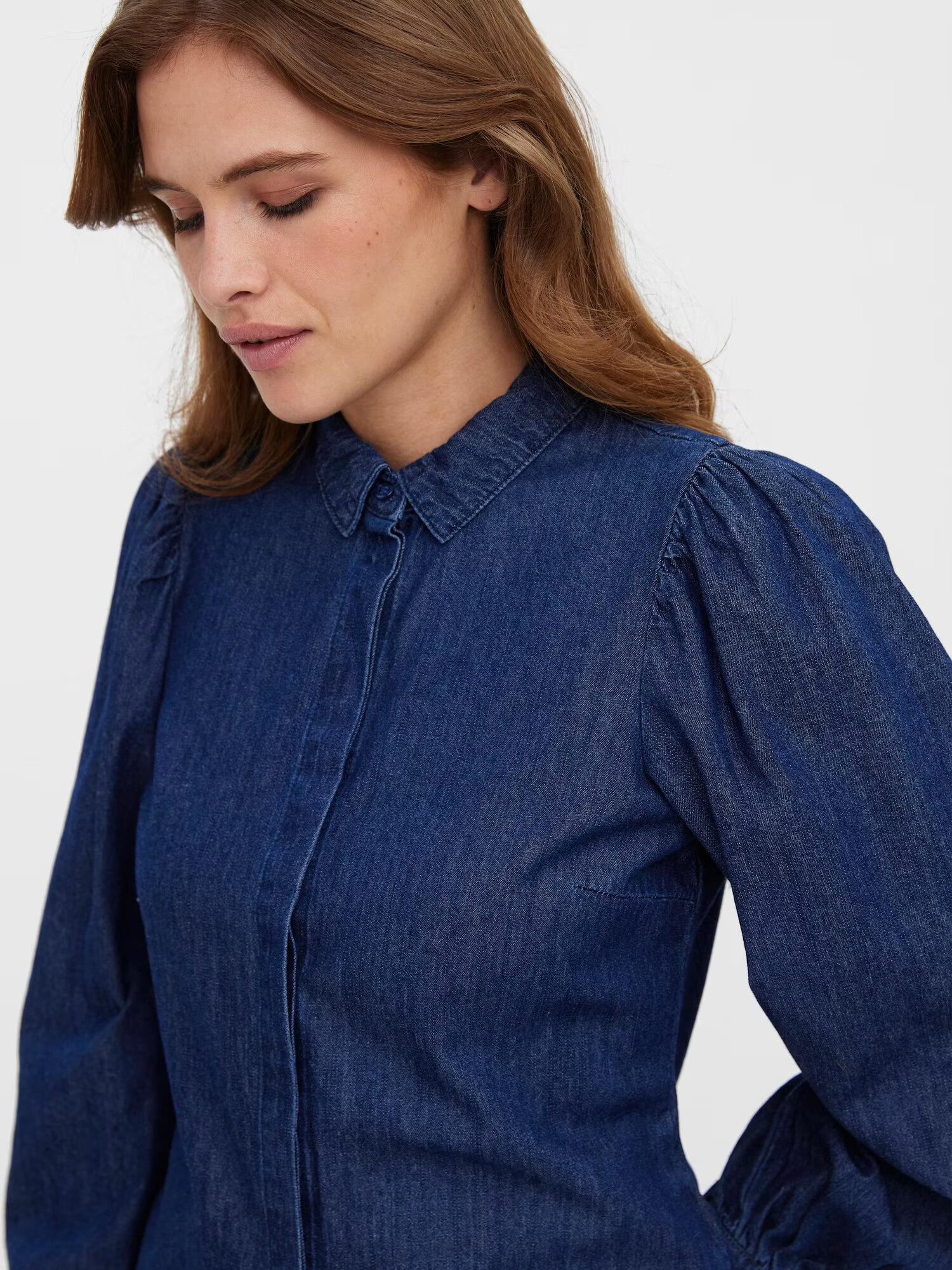 VERO MODA Bluză 'Nily' albastru denim / negru / alb - Pled.ro