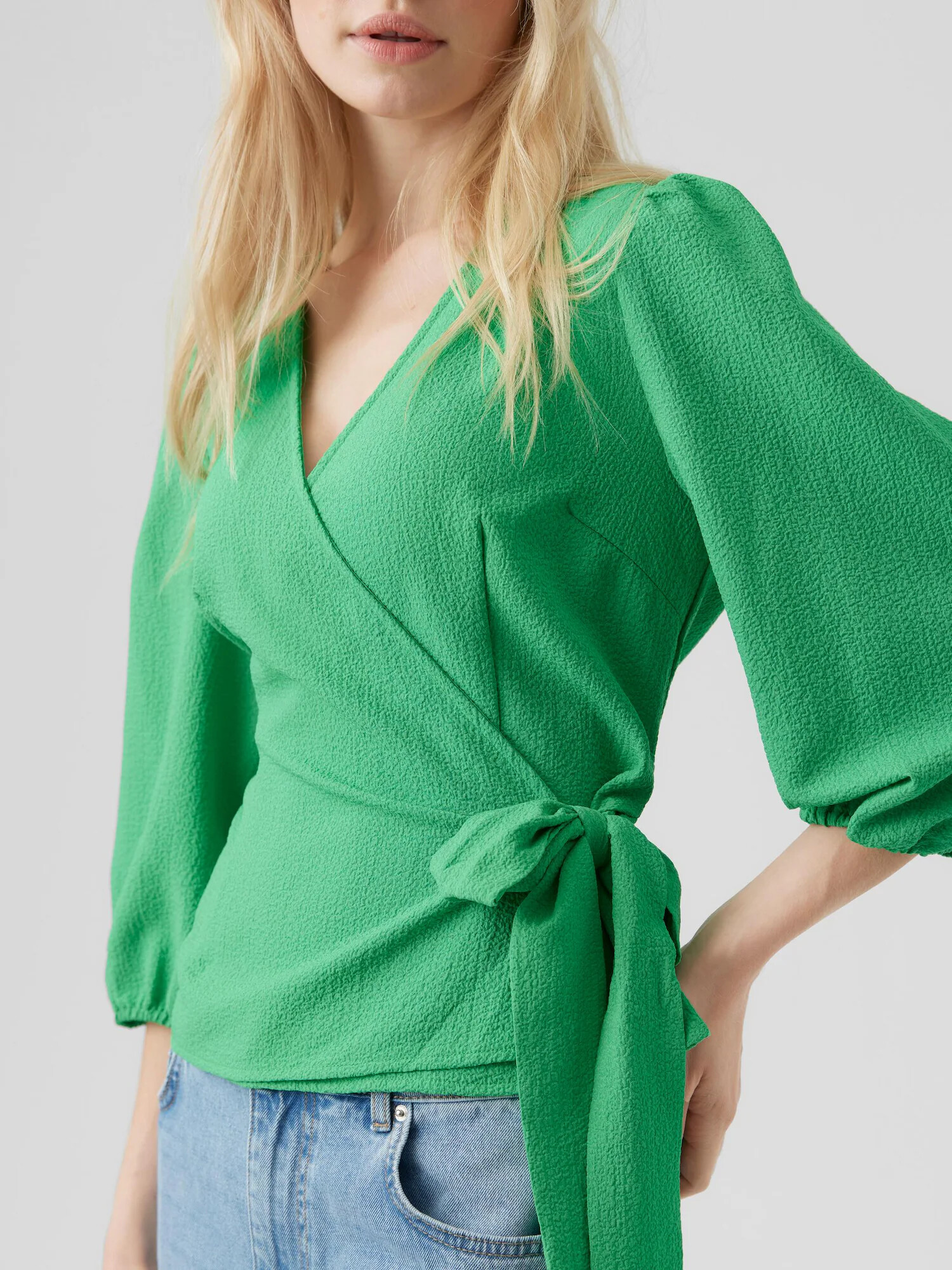 VERO MODA Bluză 'Pepper' verde - Pled.ro