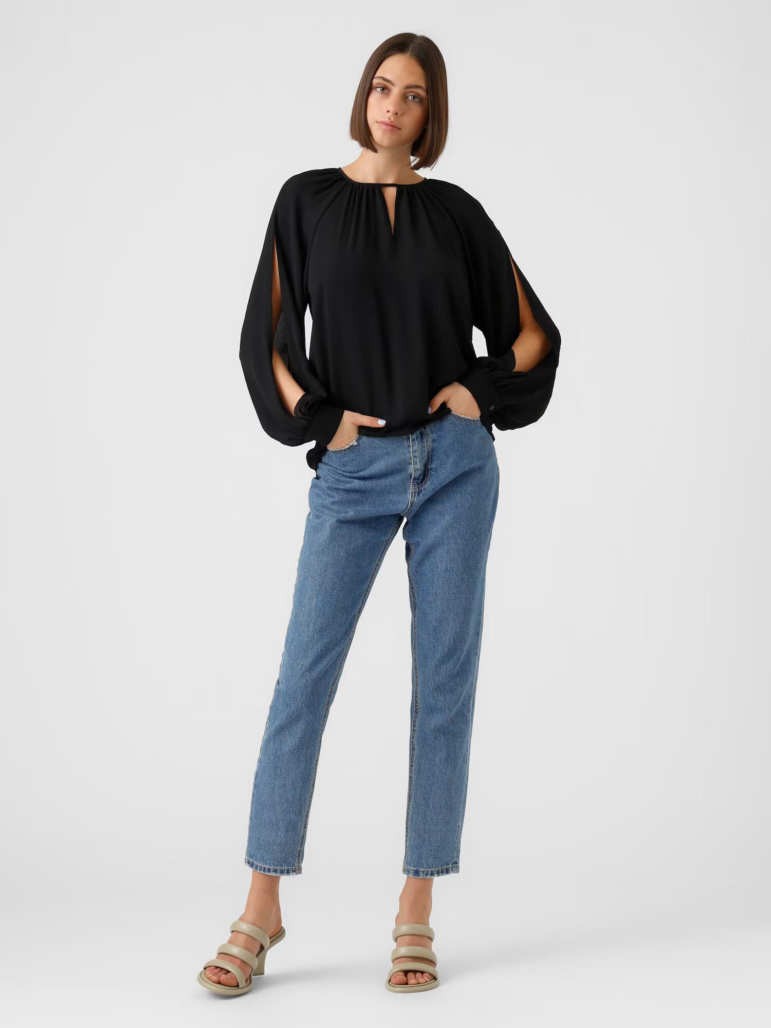 VERO MODA Bluză 'PETRA' negru - Pled.ro