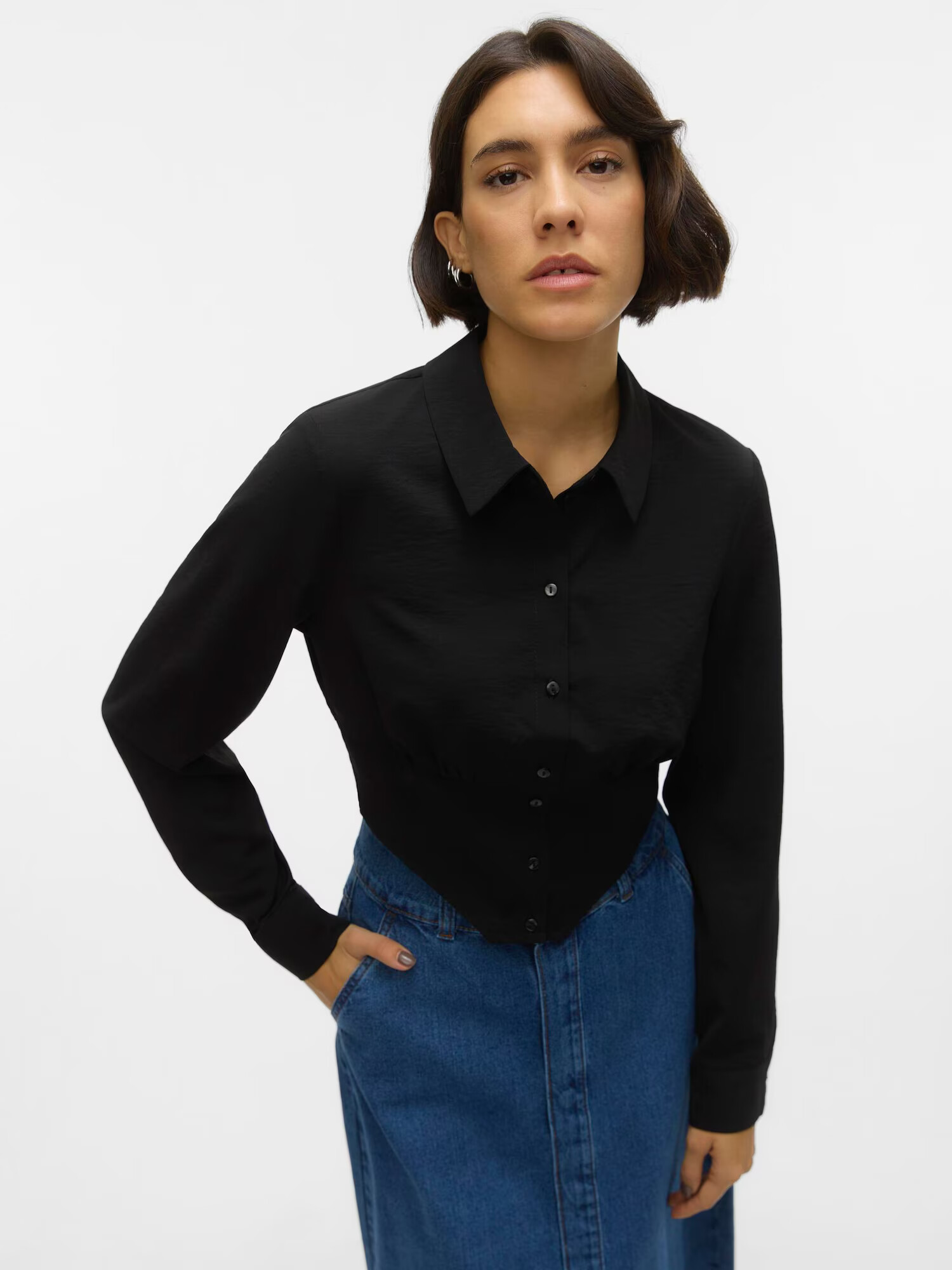 VERO MODA Bluză 'PIXI' negru - Pled.ro