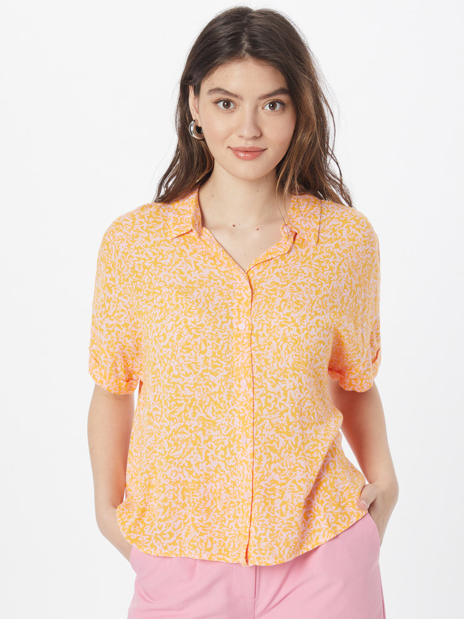 VERO MODA Bluză portocaliu / roz pastel - Pled.ro