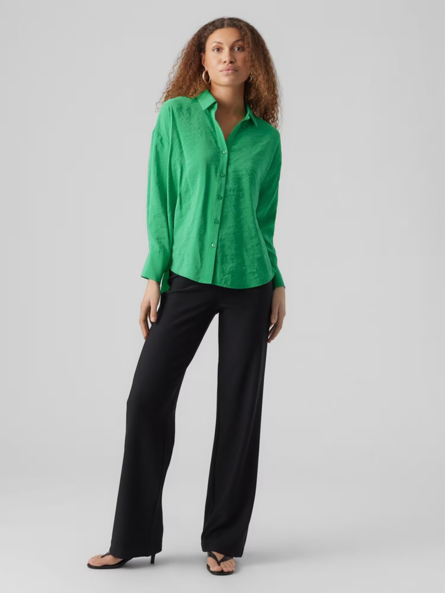 VERO MODA Bluză 'Queeny' verde iarbă - Pled.ro