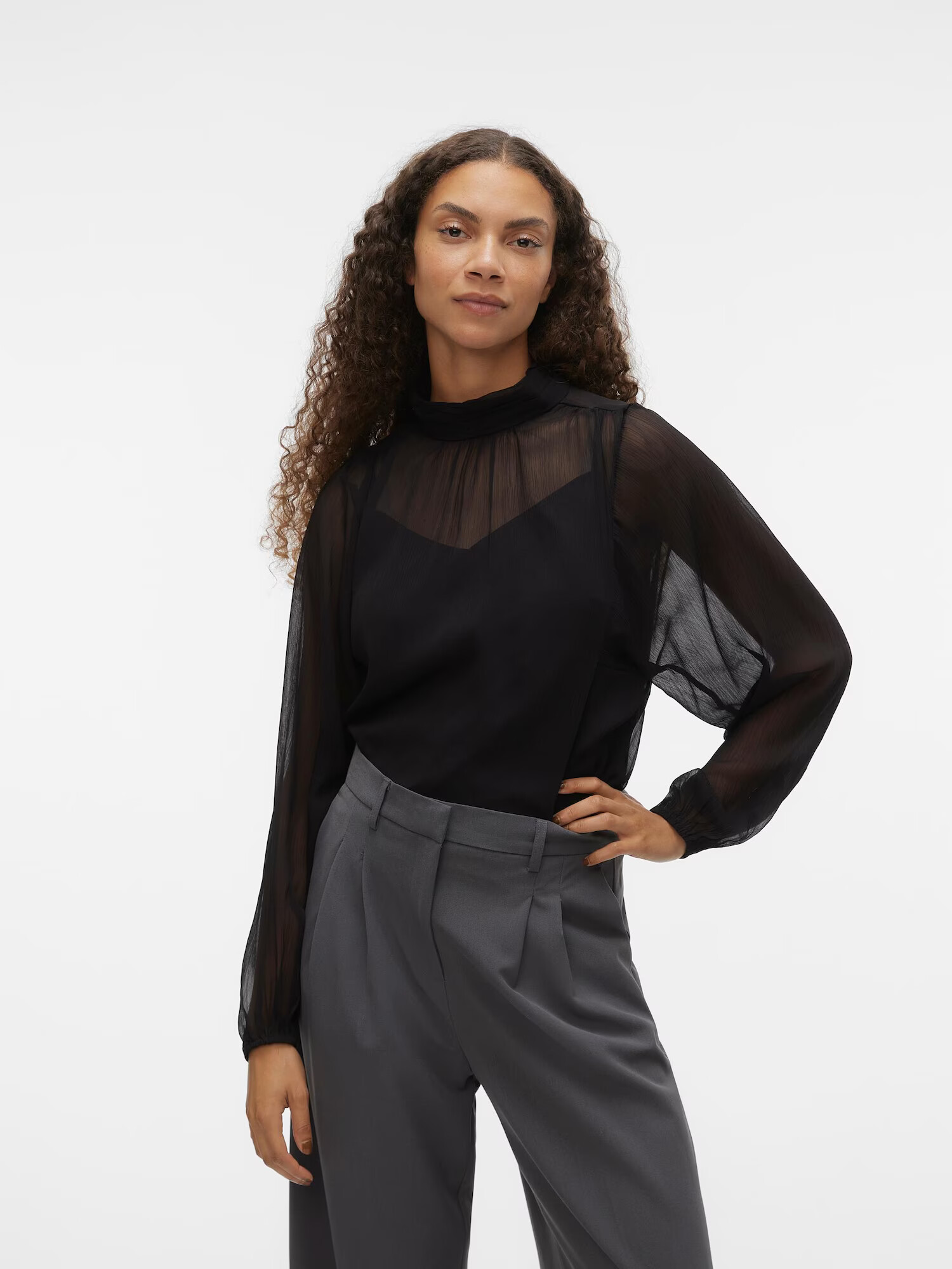 VERO MODA Bluză 'Rhea' negru - Pled.ro