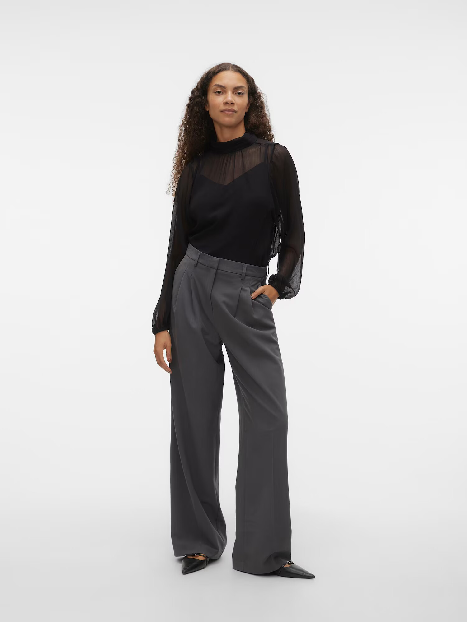 VERO MODA Bluză 'Rhea' negru - Pled.ro