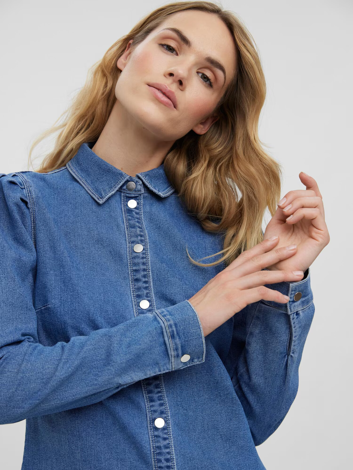 VERO MODA Bluză 'Rhiana' albastru denim - Pled.ro