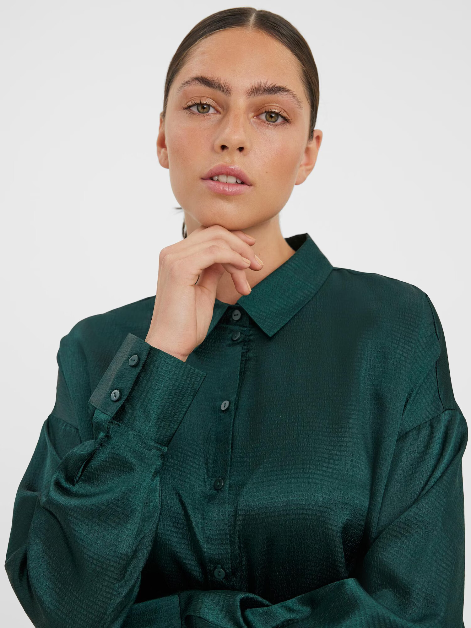 VERO MODA Bluză 'Sabi' verde închis - Pled.ro