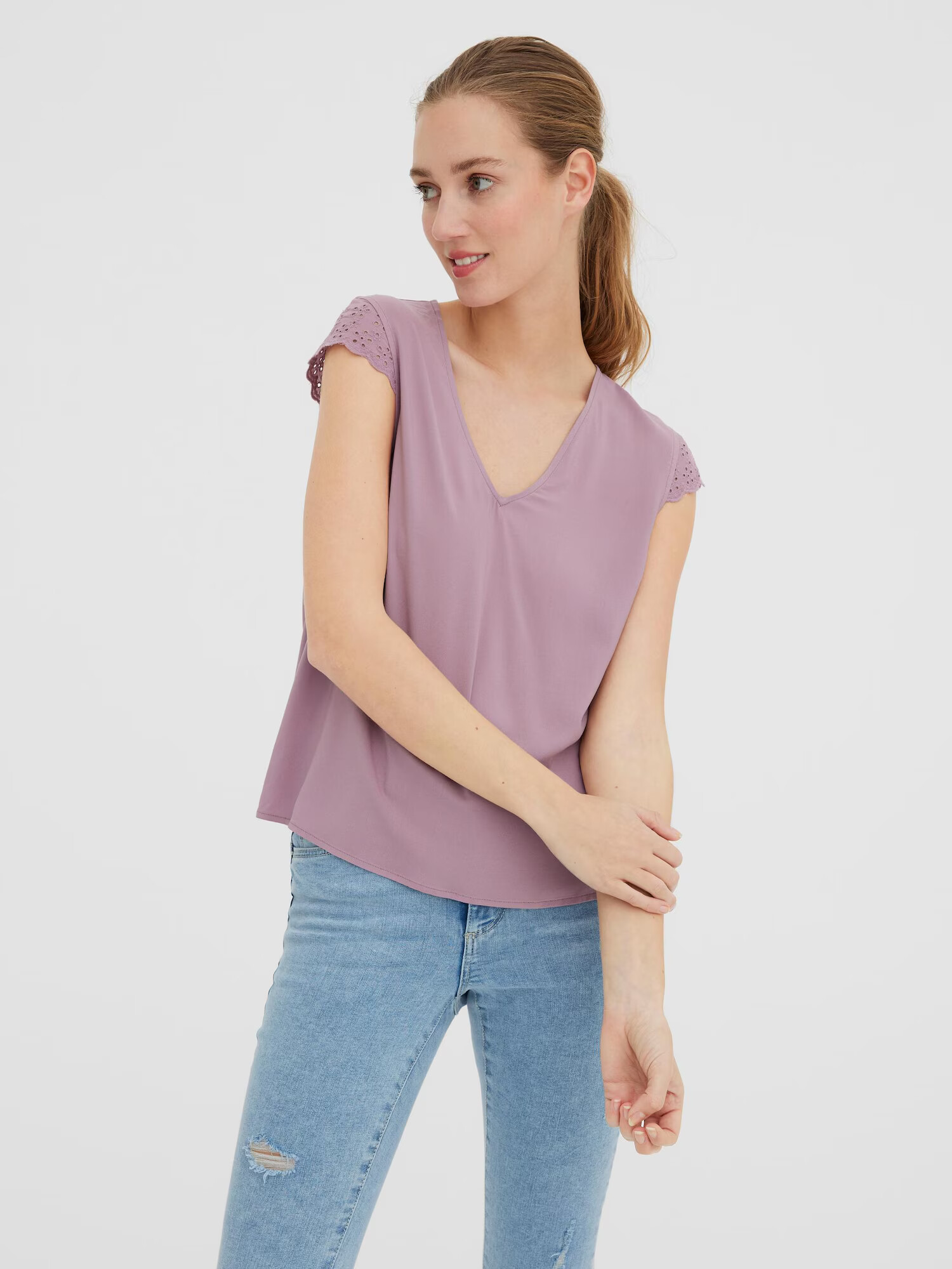 VERO MODA Bluză 'VICA' mauve - Pled.ro