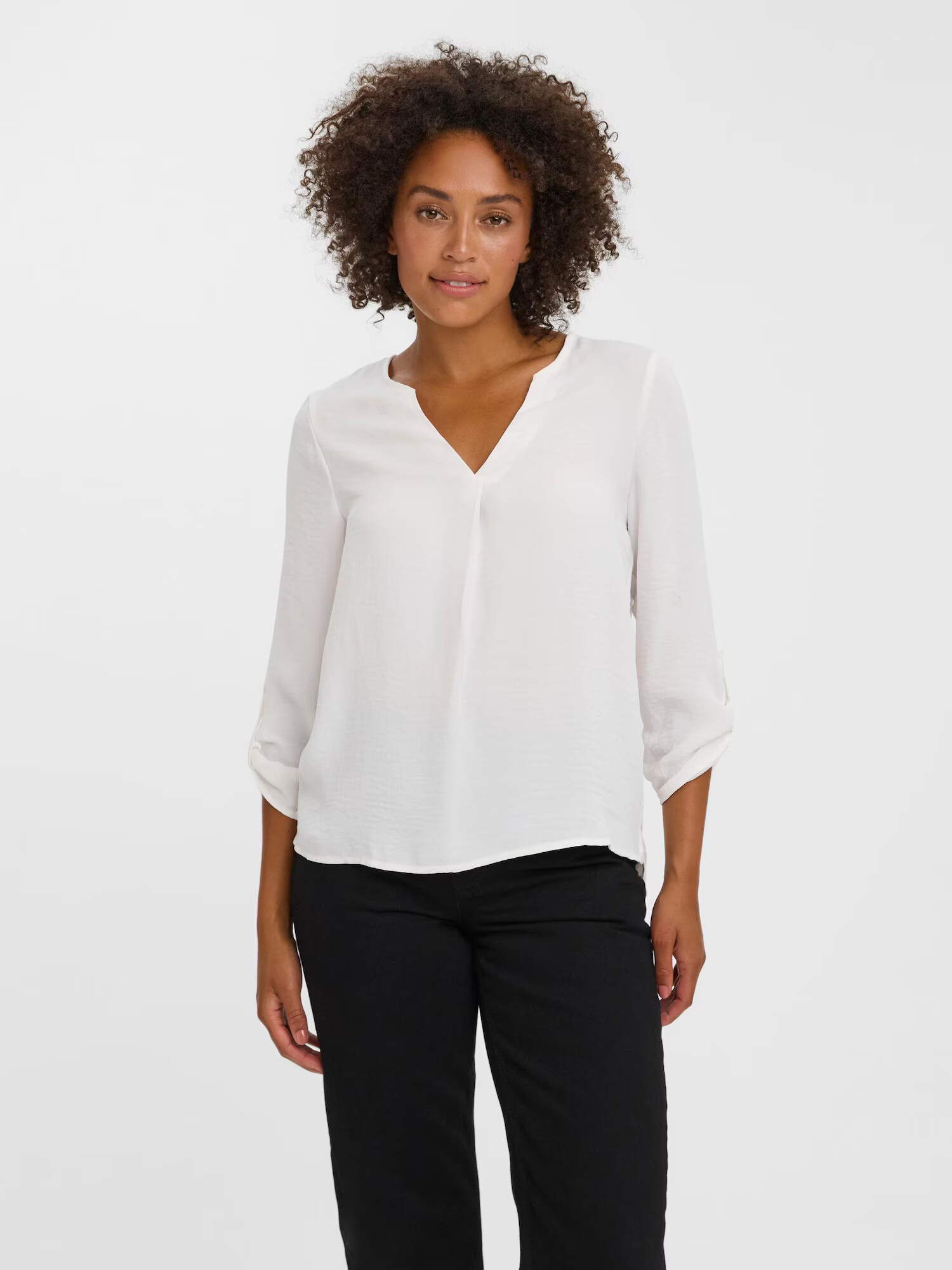 VERO MODA Bluză 'Wilma' alb natural - Pled.ro