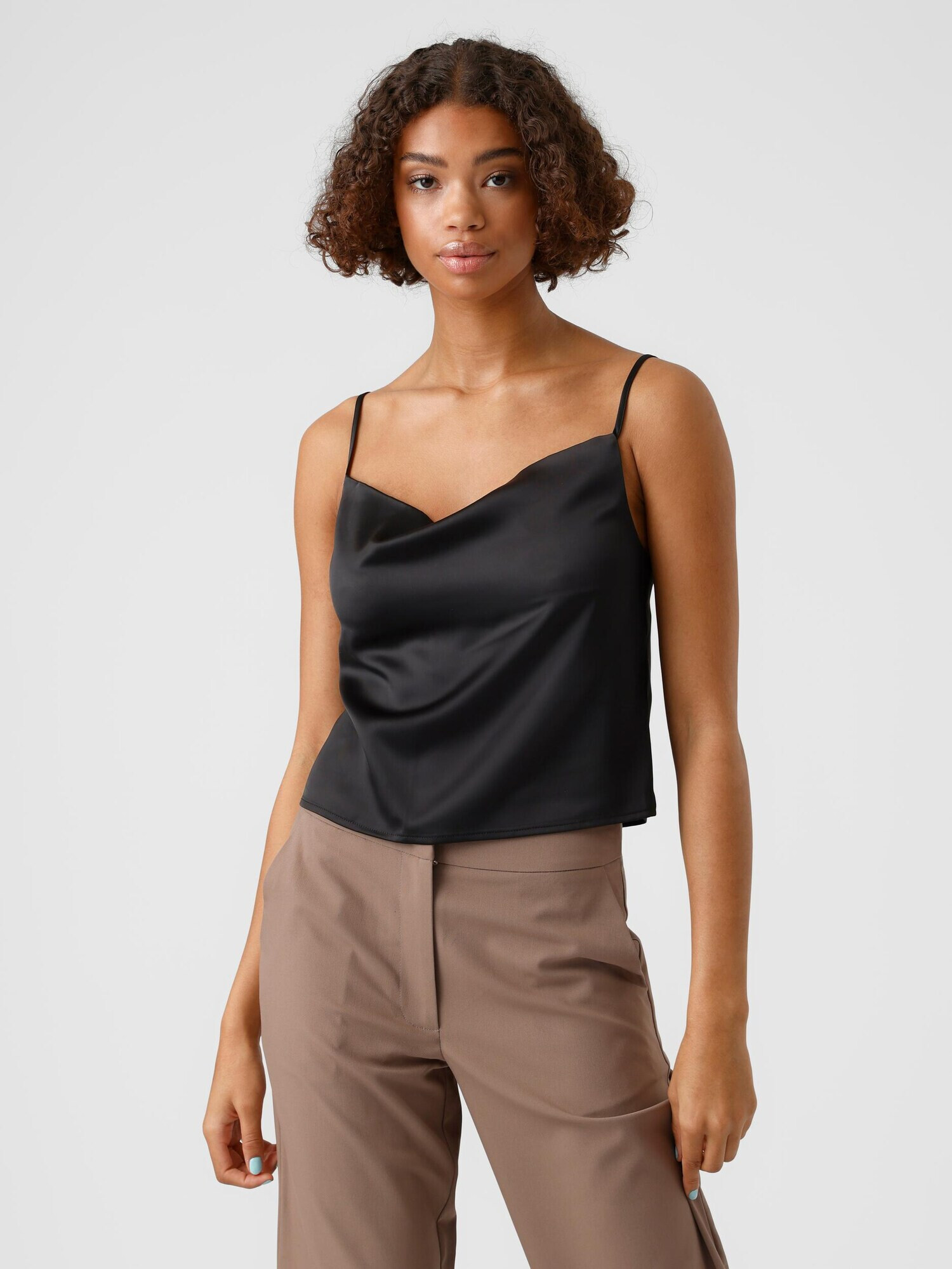 Vero Moda Collab Top 'Victoria' negru - Pled.ro