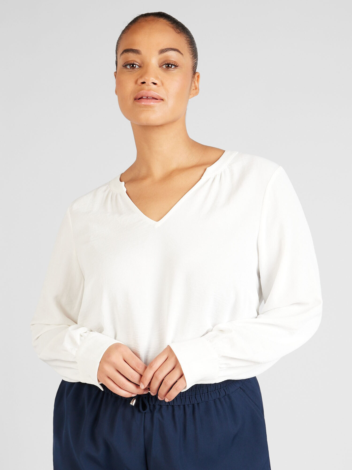 Vero Moda Curve Bluză 'CALVA' alb - Pled.ro