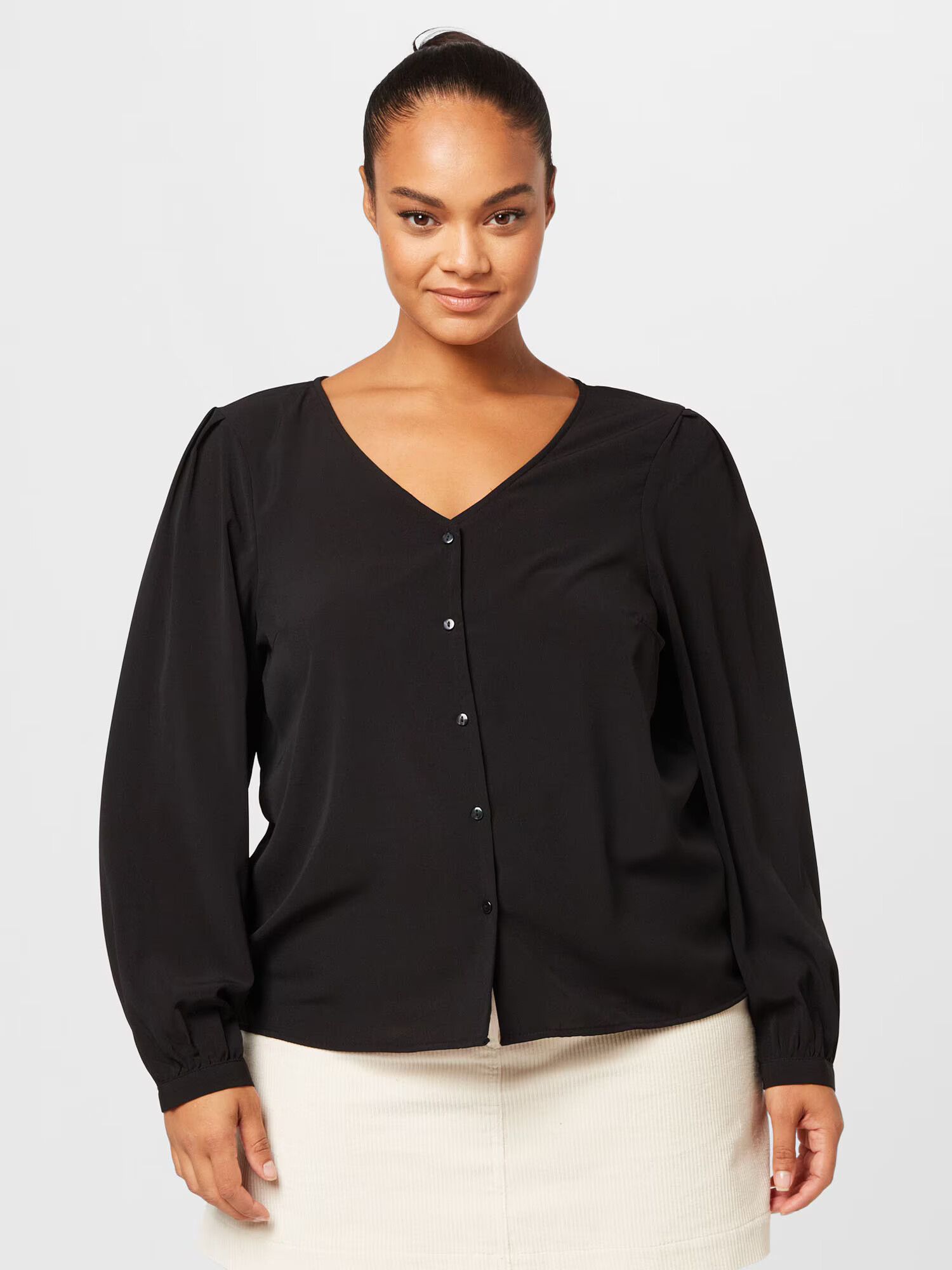 Vero Moda Curve Bluză 'CNAJA' negru - Pled.ro