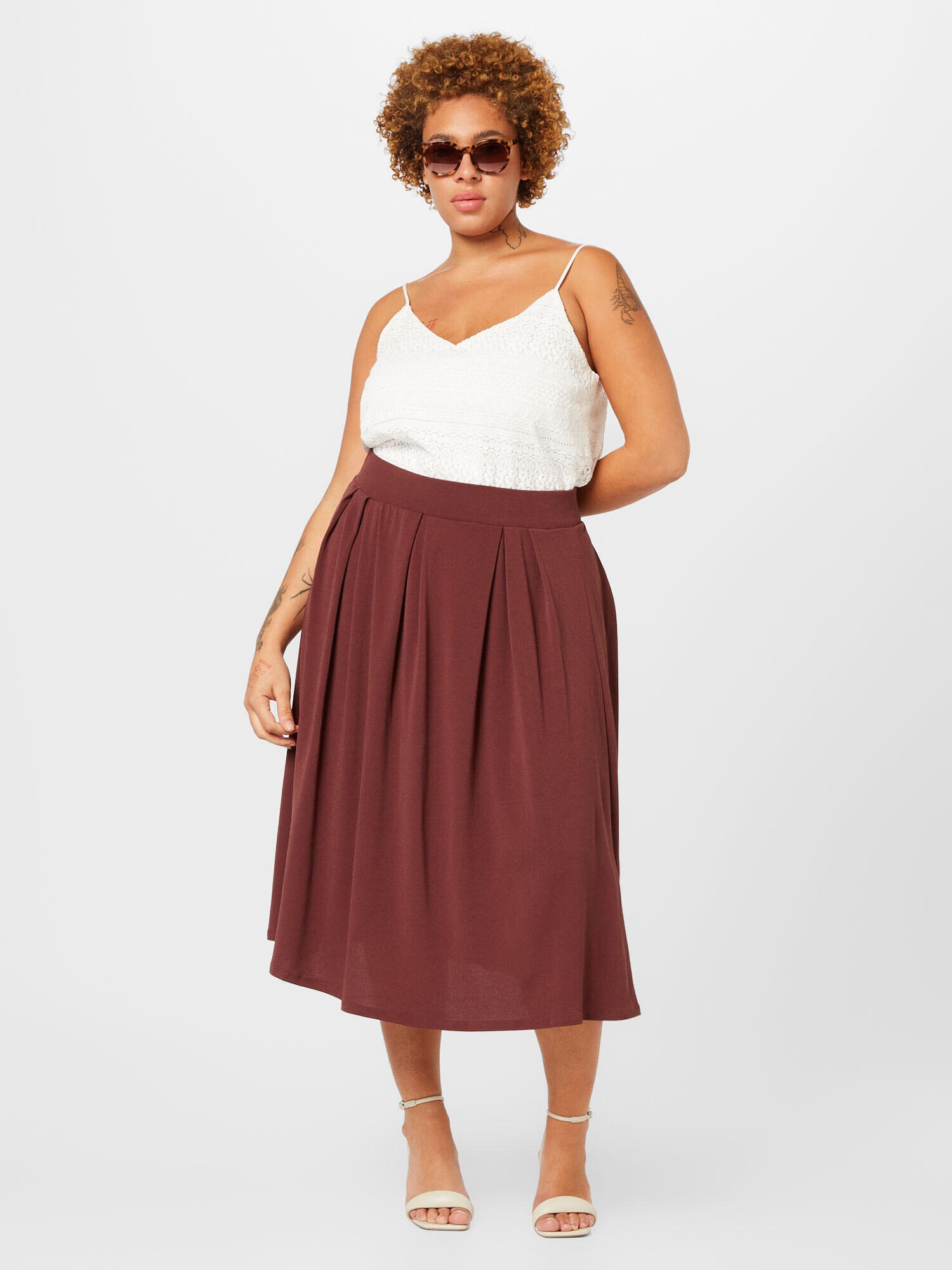 Vero Moda Curve Bluză 'HONEY' alb - Pled.ro