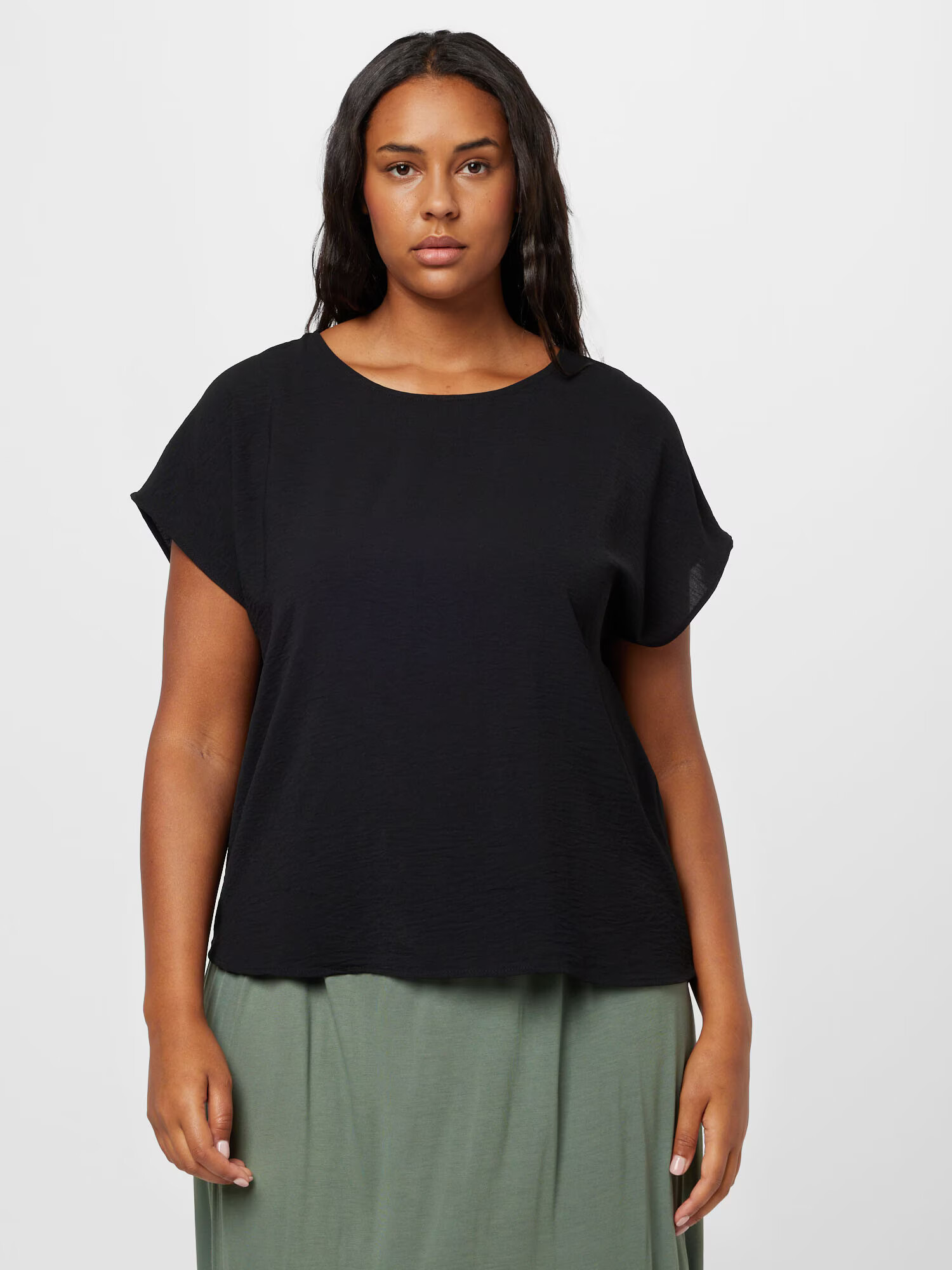 Vero Moda Curve Bluză 'INGE' negru - Pled.ro