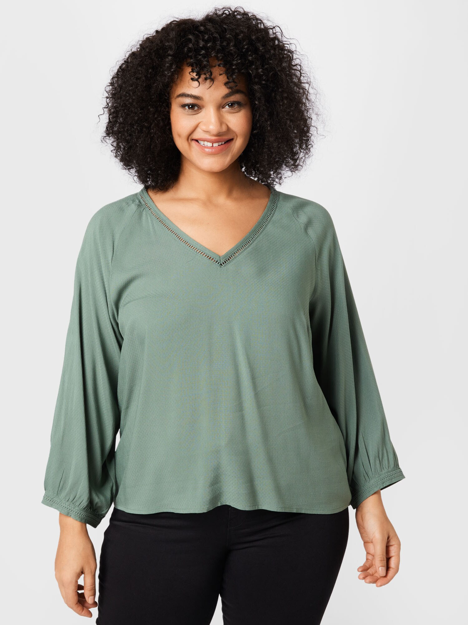 Vero Moda Curve Bluză verde - Pled.ro