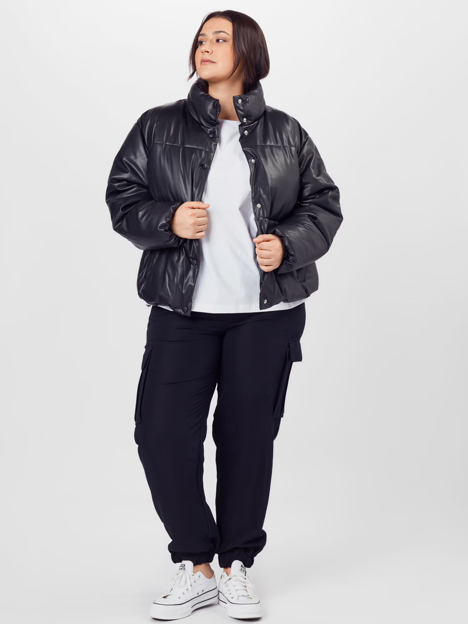 Vero Moda Curve Geacă de primăvară-toamnă 'Emily' negru - Pled.ro