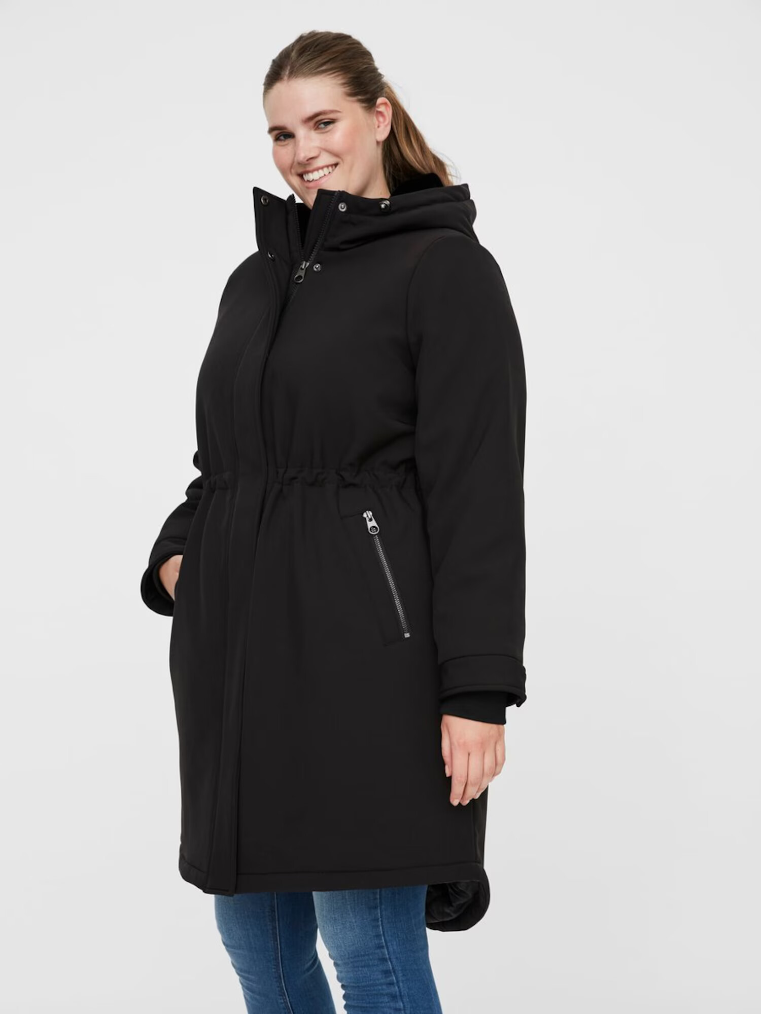 Vero Moda Curve Geacă de primăvară-toamnă negru - Pled.ro