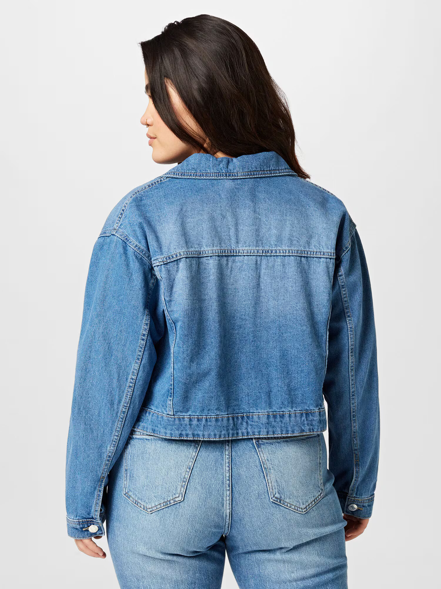 Vero Moda Curve Geacă de primăvară-toamnă 'RUE' albastru denim - Pled.ro