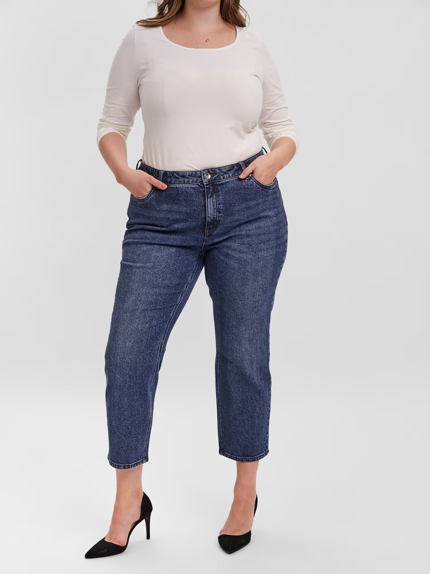 Vero Moda Curve Jeans 'BRENDA' albastru denim - Pled.ro