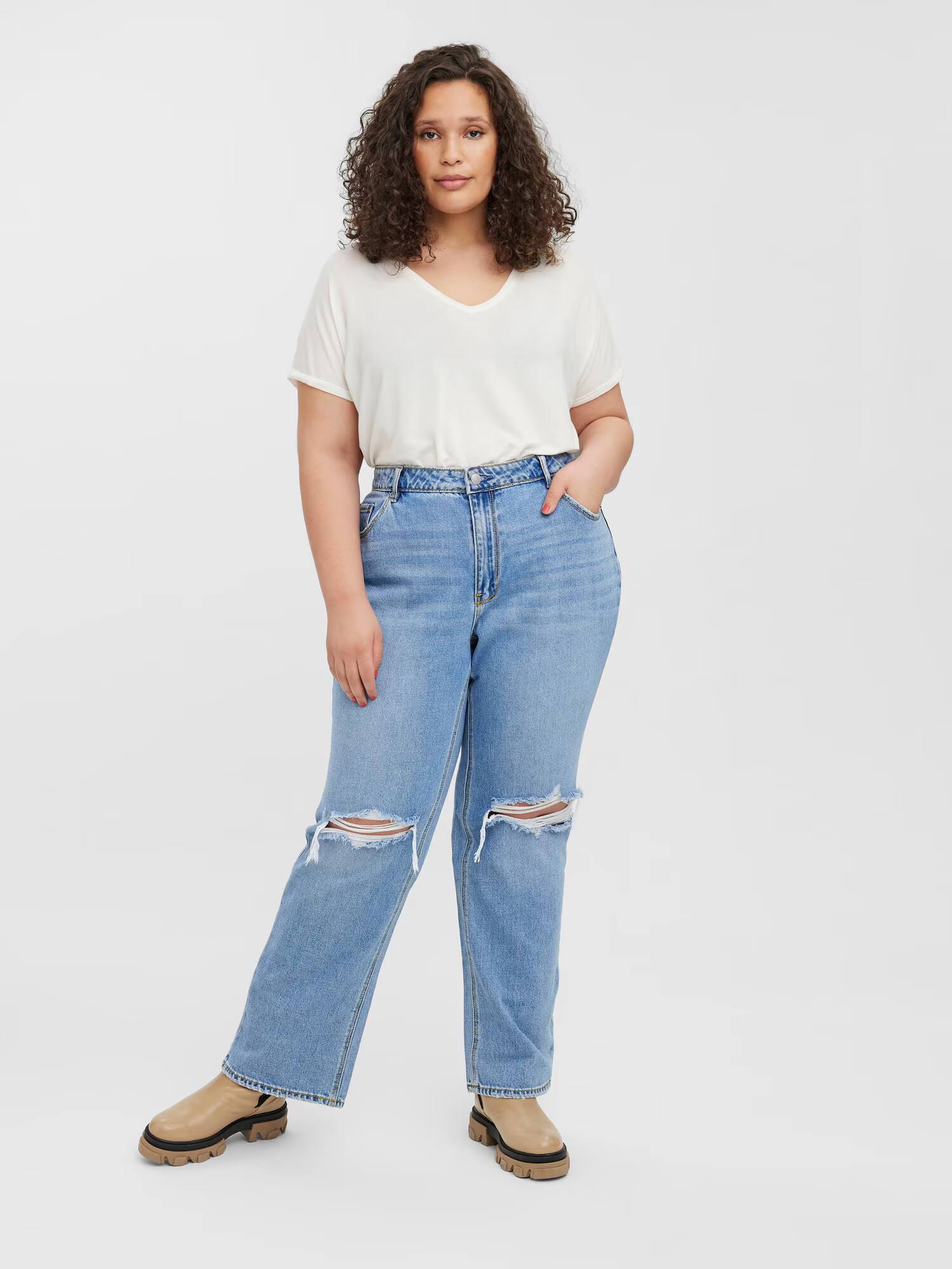 Vero Moda Curve Jeans 'Kithy' albastru denim - Pled.ro