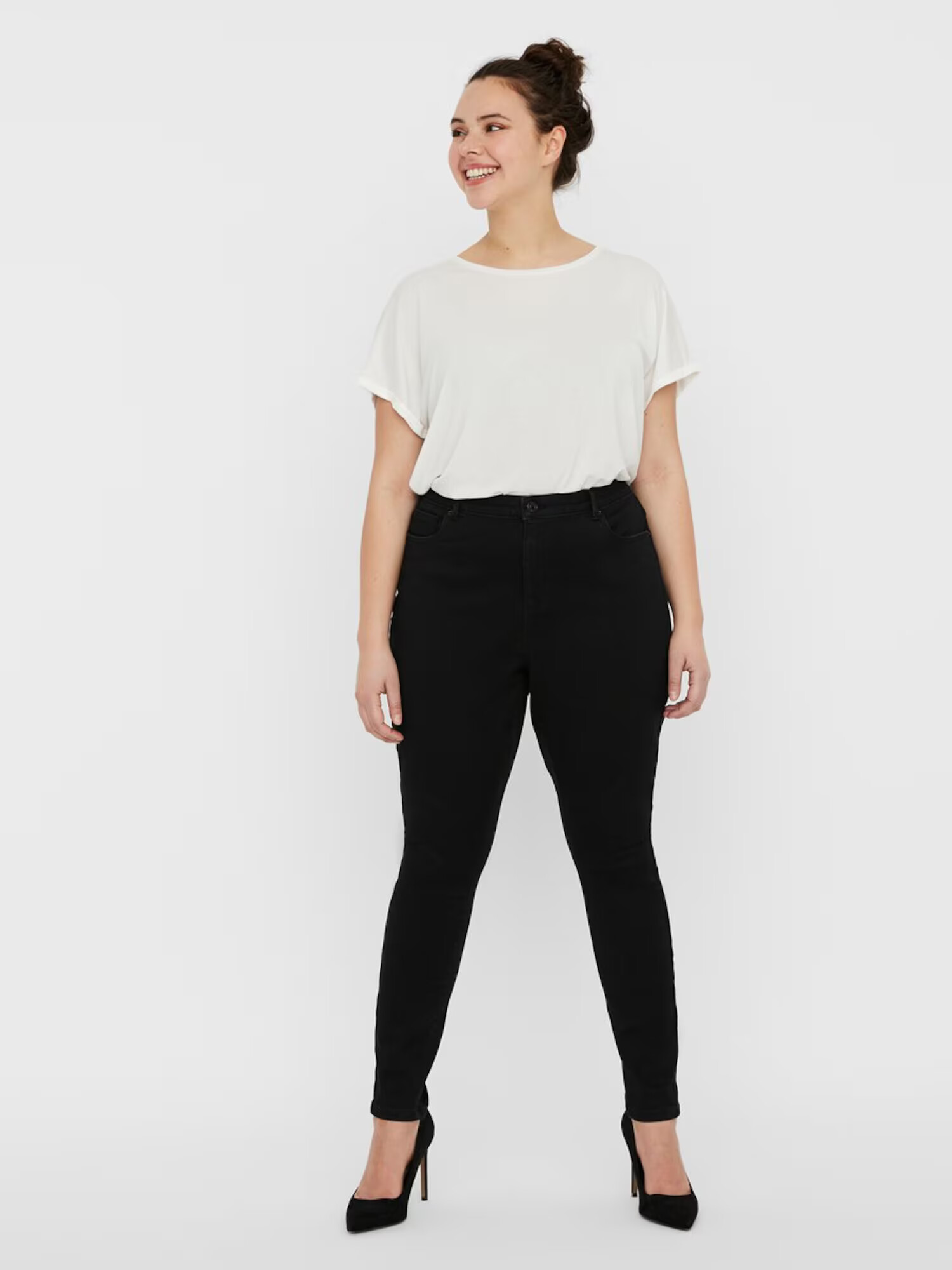 Vero Moda Curve Jeans 'SOPHIA' negru - Pled.ro