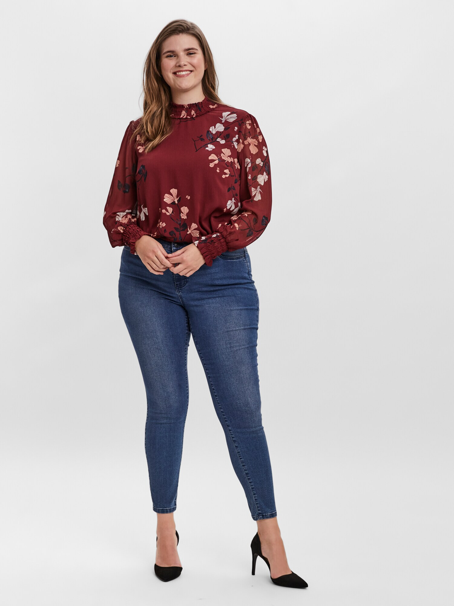 Vero Moda Curve Jeggings 'Ludy' albastru denim - Pled.ro