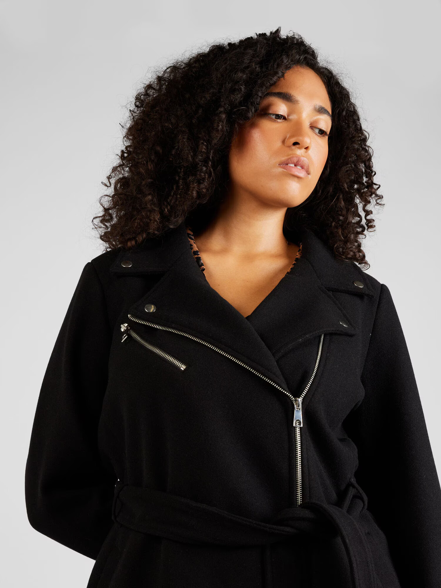 Vero Moda Curve Palton de primăvară-toamnă 'POP' negru - Pled.ro