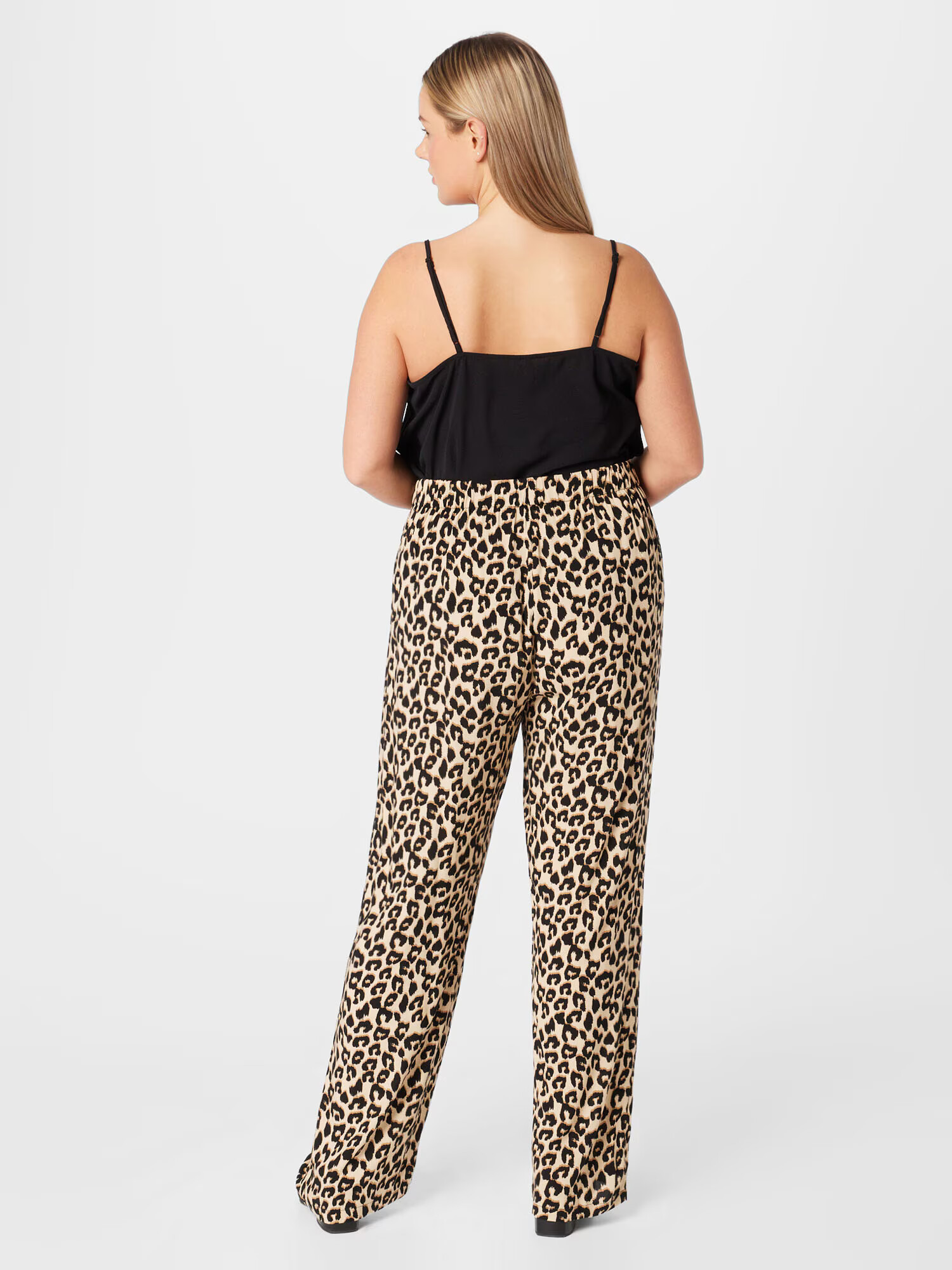 Vero Moda Curve Pantaloni 'EASY' bej închis / maro caramel / negru - Pled.ro