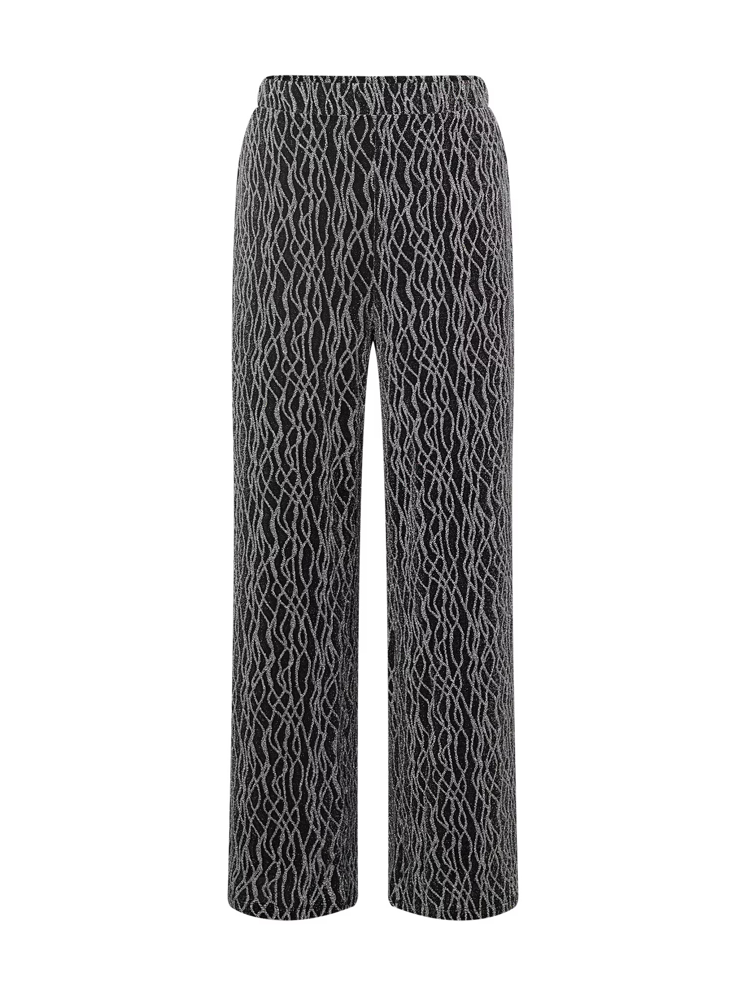 Vero Moda Curve Pantaloni 'KANZ' negru / argintiu - Pled.ro