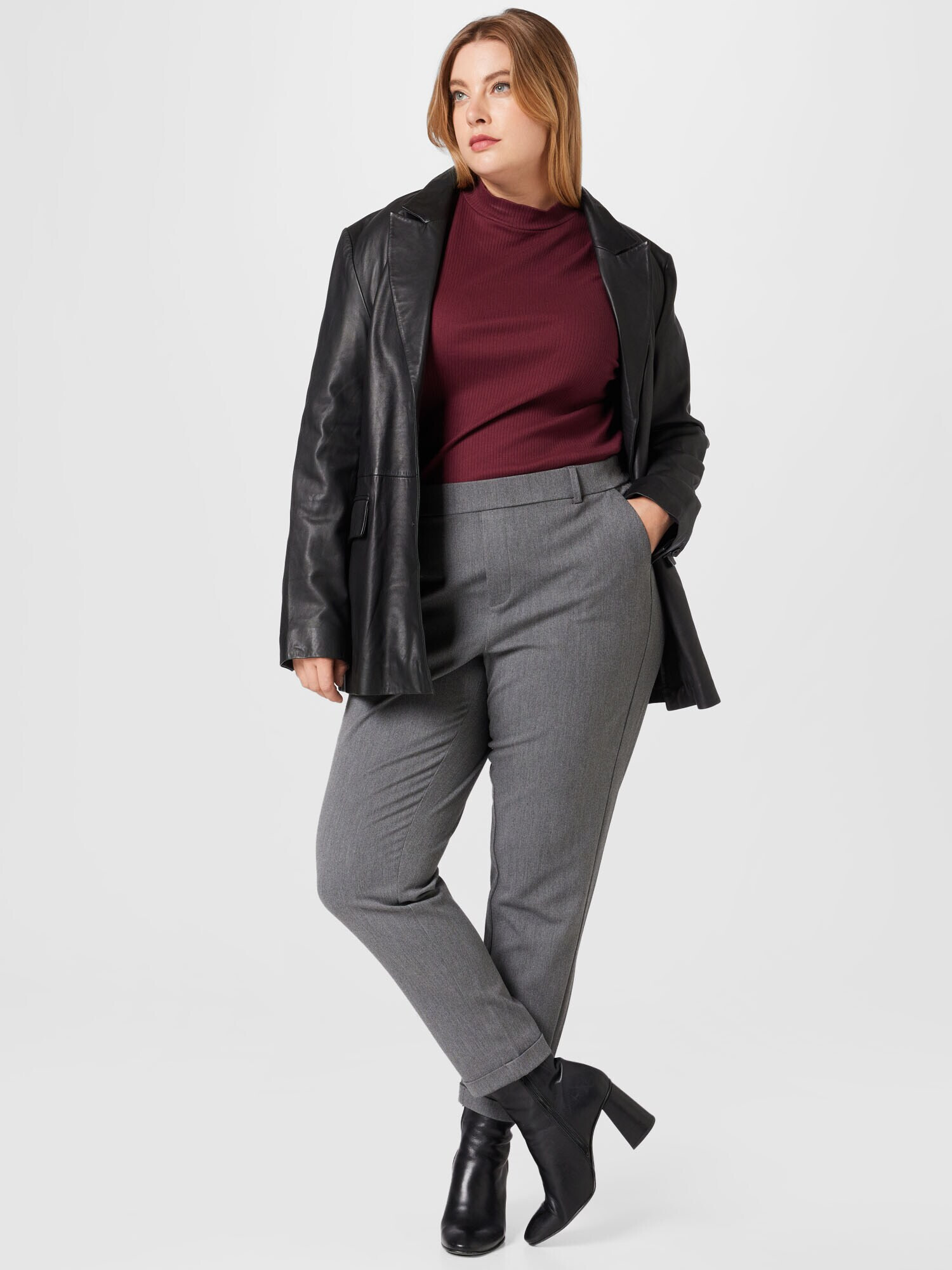 Vero Moda Curve Pantaloni 'Maya' gri amestecat - Pled.ro