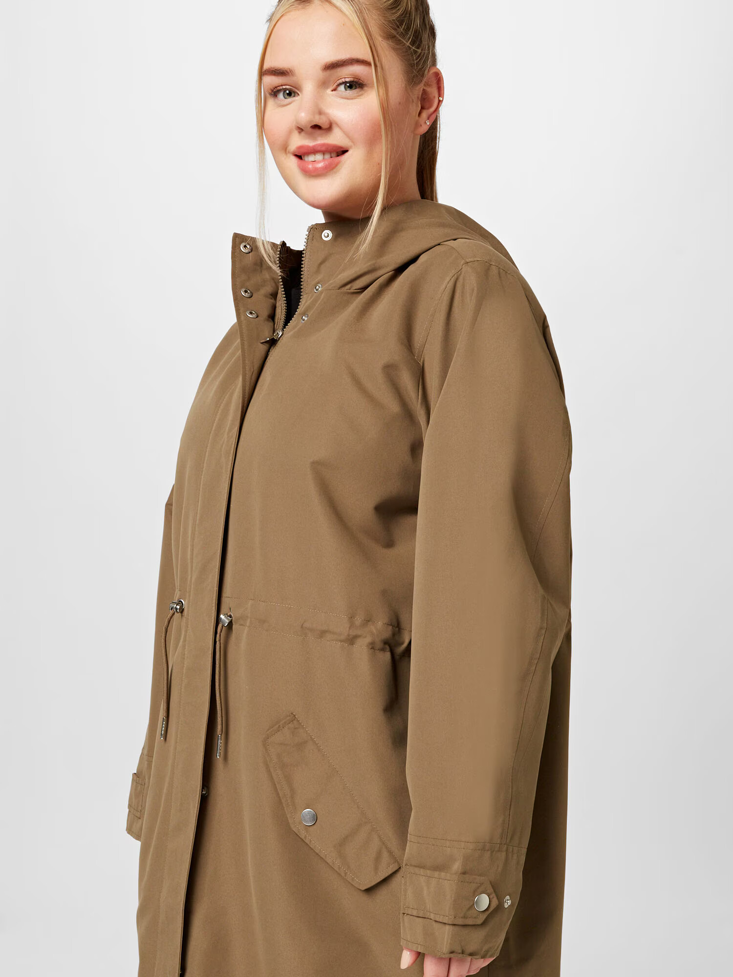 Vero Moda Curve Parka de primăvară-toamnă 'EVERLY' oliv - Pled.ro