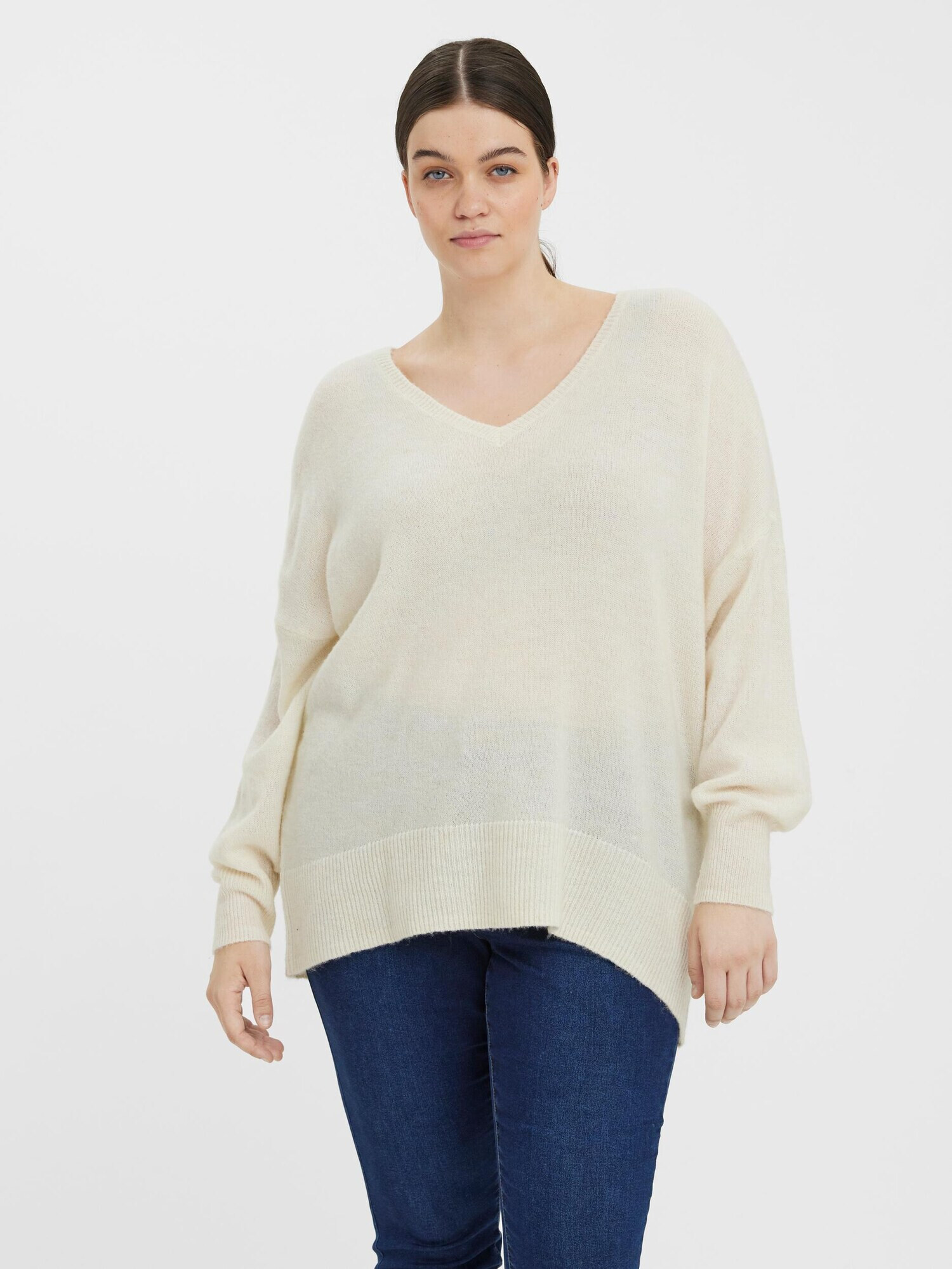 Vero Moda Curve Pulover crem - Pled.ro