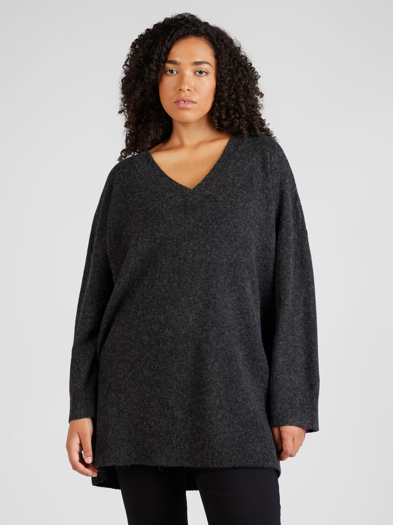 Vero Moda Curve Pulover 'DOFFY' negru amestecat - Pled.ro