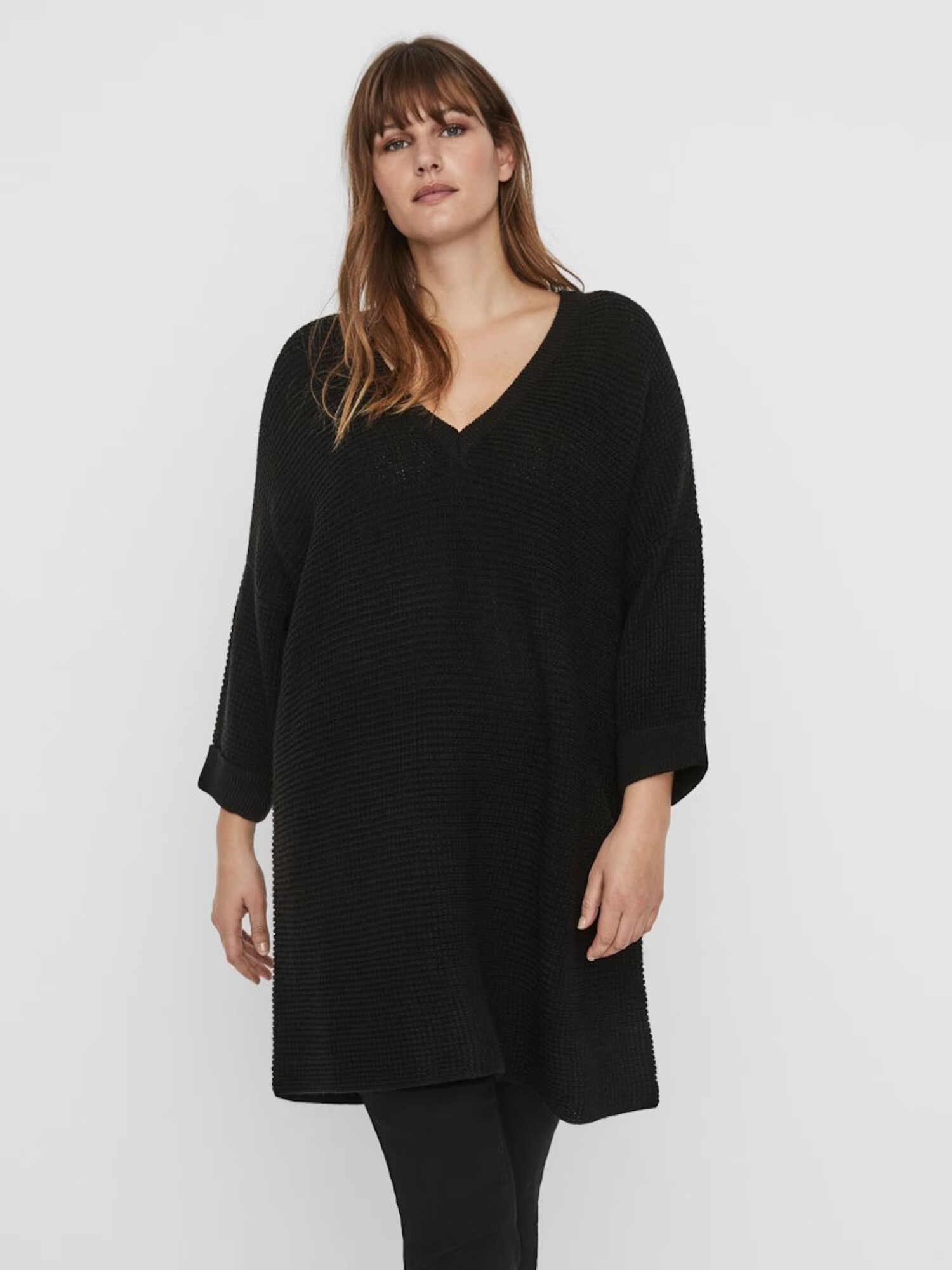 Vero Moda Curve Pulover 'Leanna' negru - Pled.ro