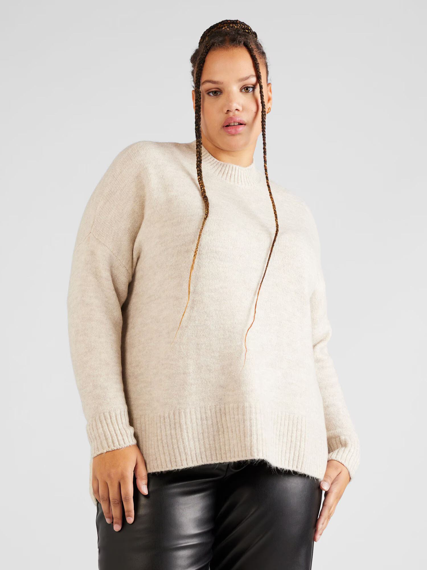 Vero Moda Curve Pulover 'Lefile' bej amestecat - Pled.ro