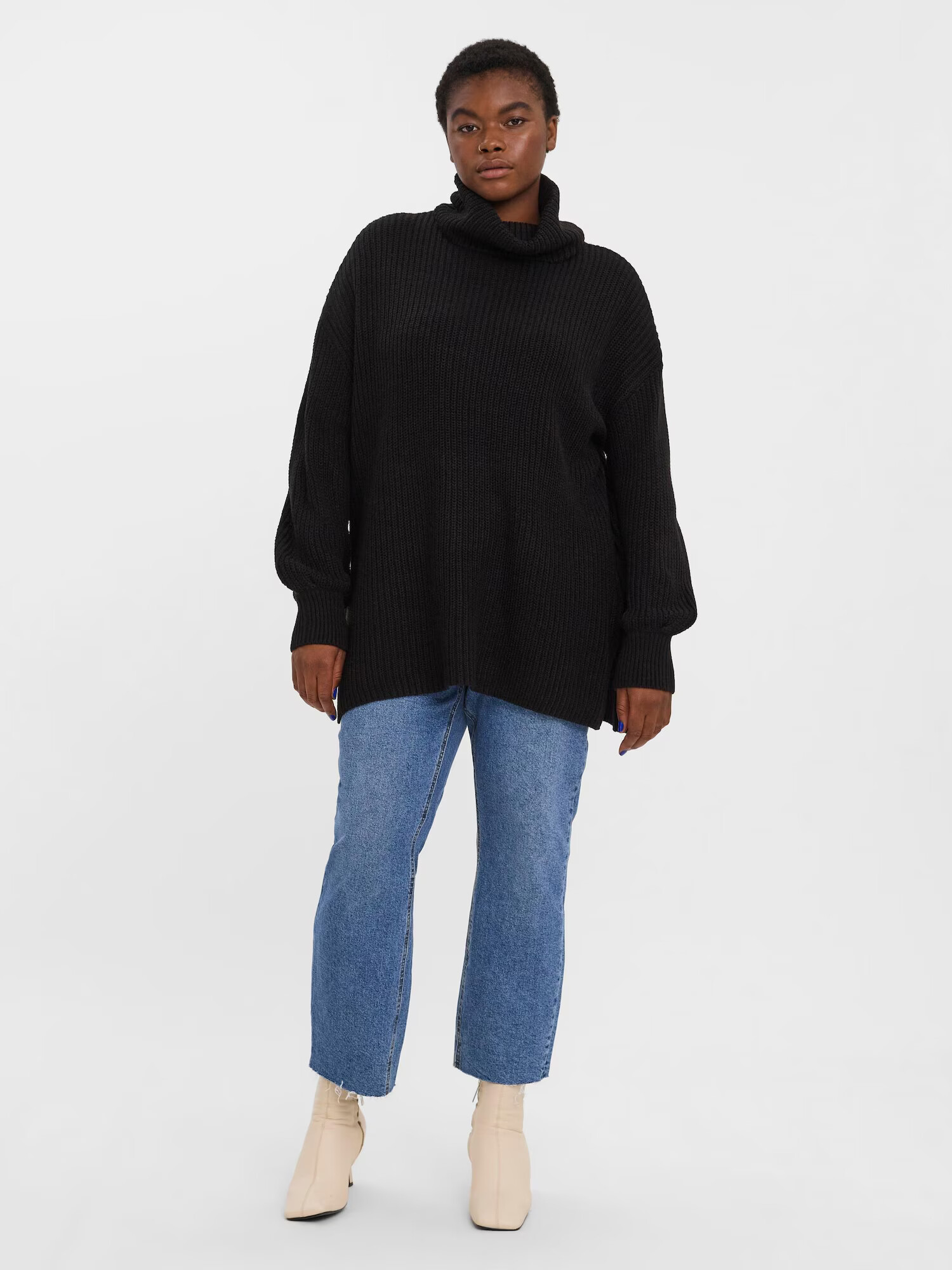 Vero Moda Curve Pulover 'SAYLA' negru - Pled.ro