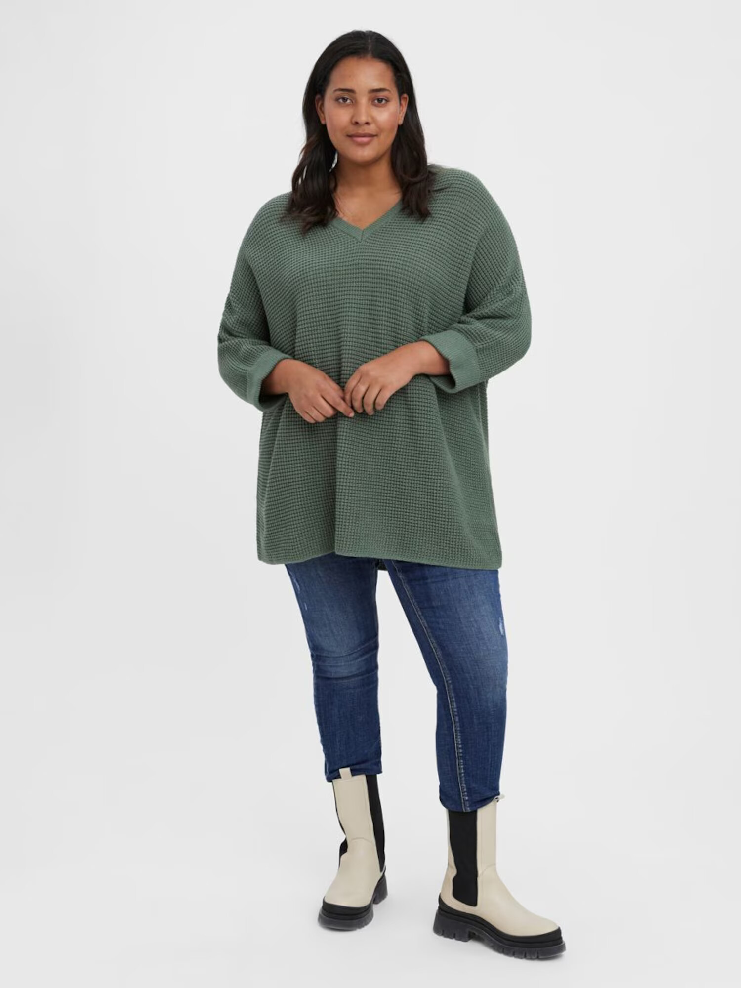 Vero Moda Curve Pulover verde - Pled.ro