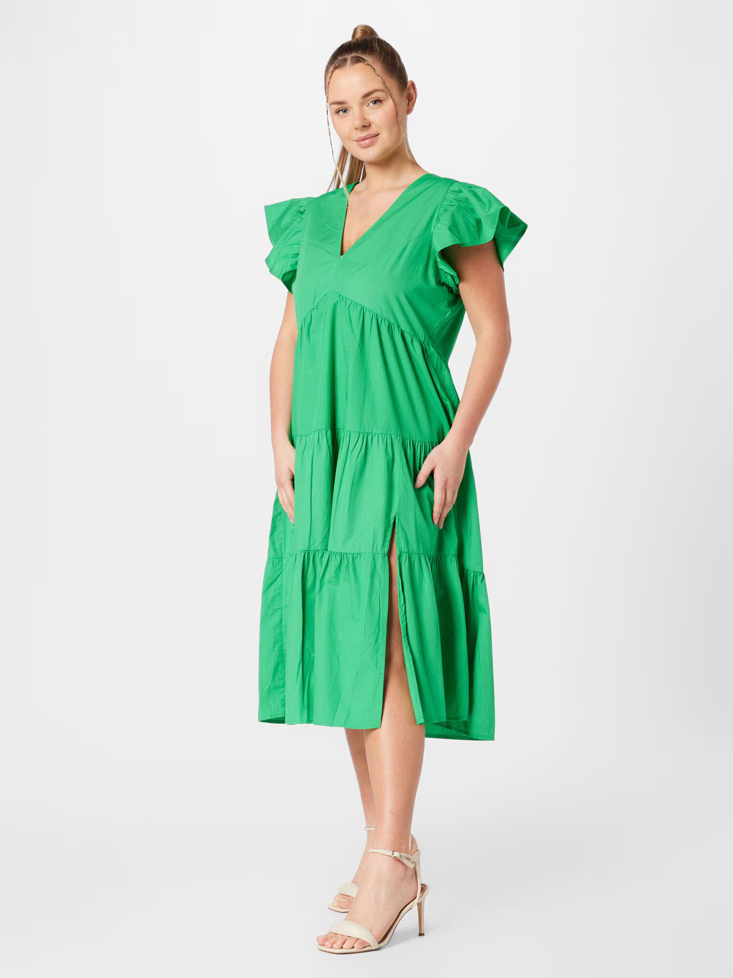 Vero Moda Curve Rochie 'Jarlotte' verde - Pled.ro