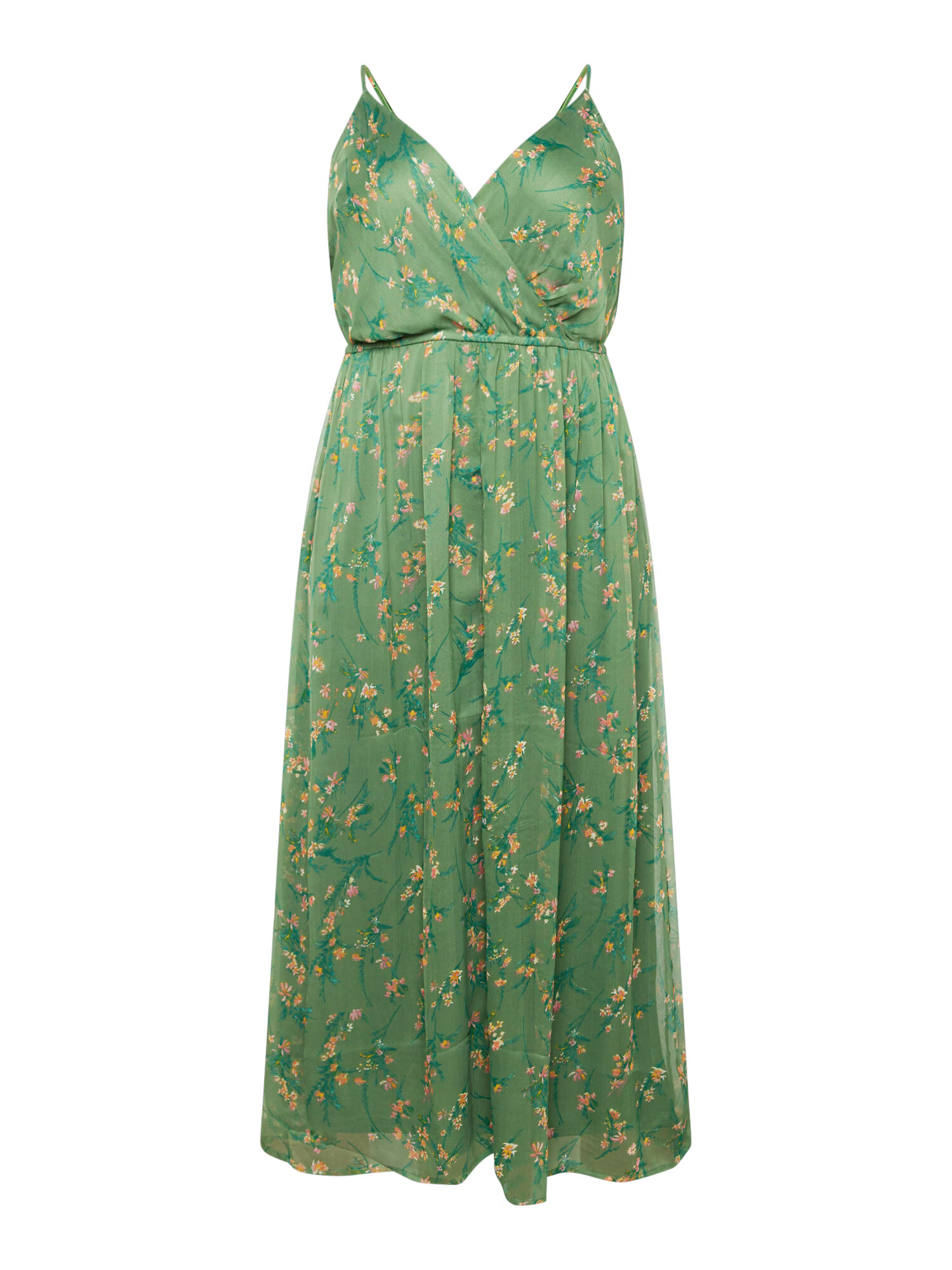 Vero Moda Curve Rochie 'Smilla' galben / verde smarald / verde închis / portocaliu - Pled.ro