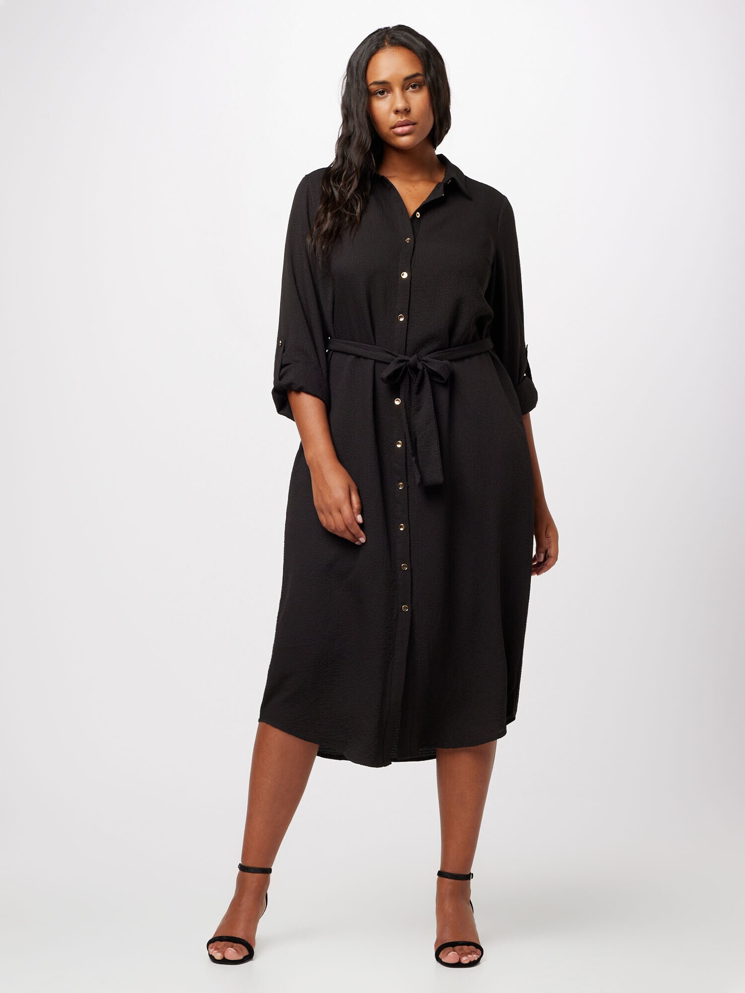 Vero Moda Curve Rochie tip bluză 'Cate' negru - Pled.ro