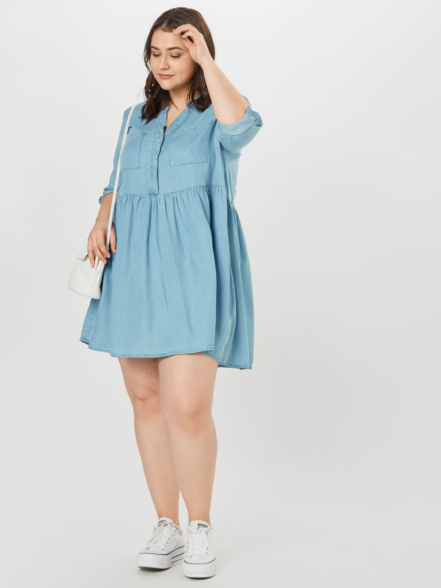 Vero Moda Curve Rochie tip bluză 'Libbie' albastru deschis - Pled.ro