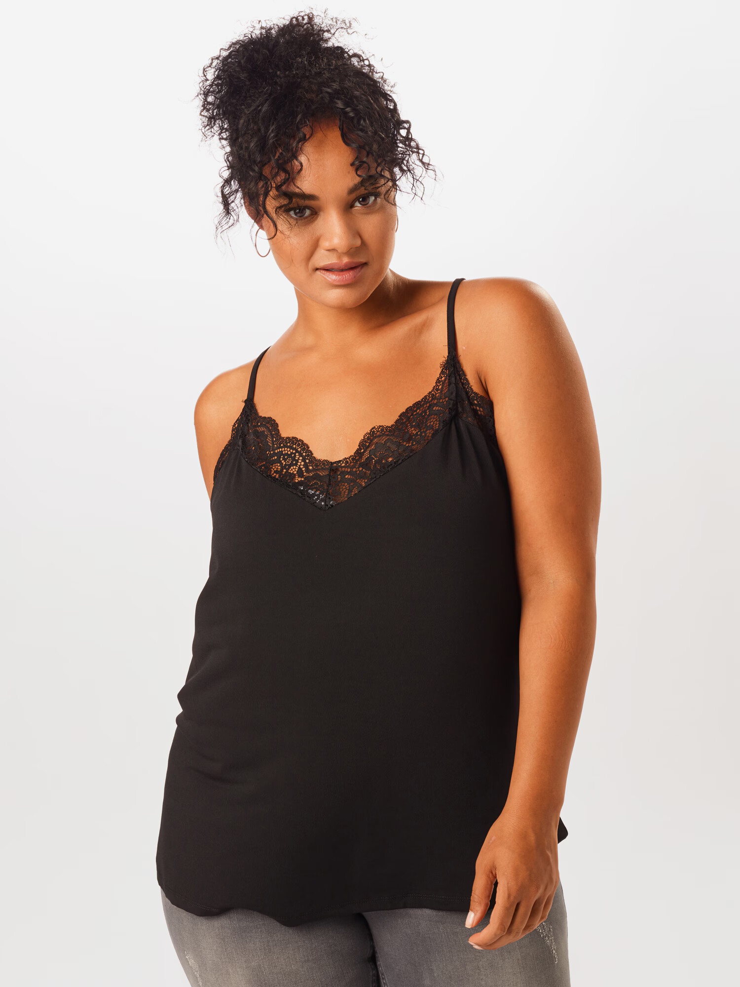 Vero Moda Curve Top 'Ana' negru - Pled.ro