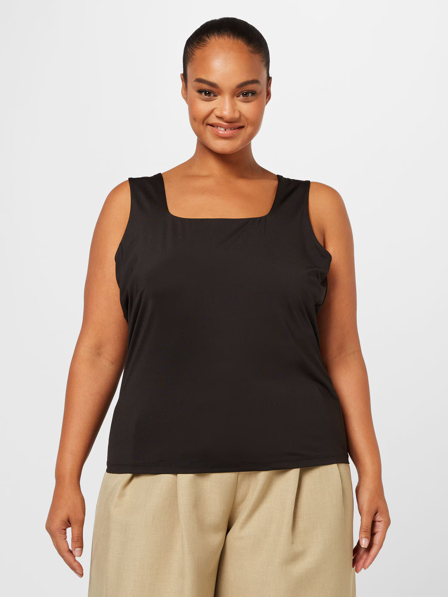 Vero Moda Curve Top 'BIANCA' negru - Pled.ro