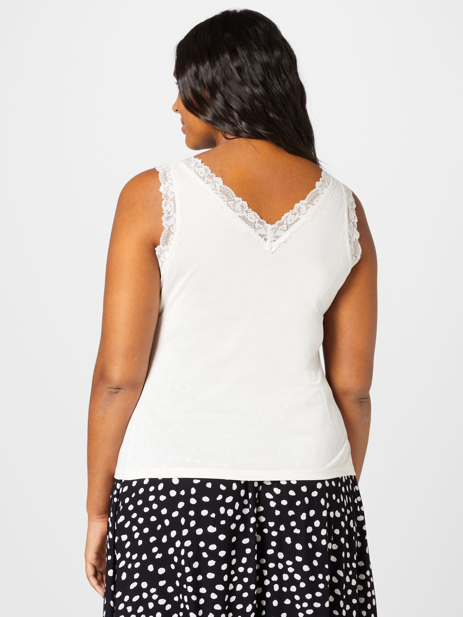 Vero Moda Curve Top 'EVABIA' alb - Pled.ro