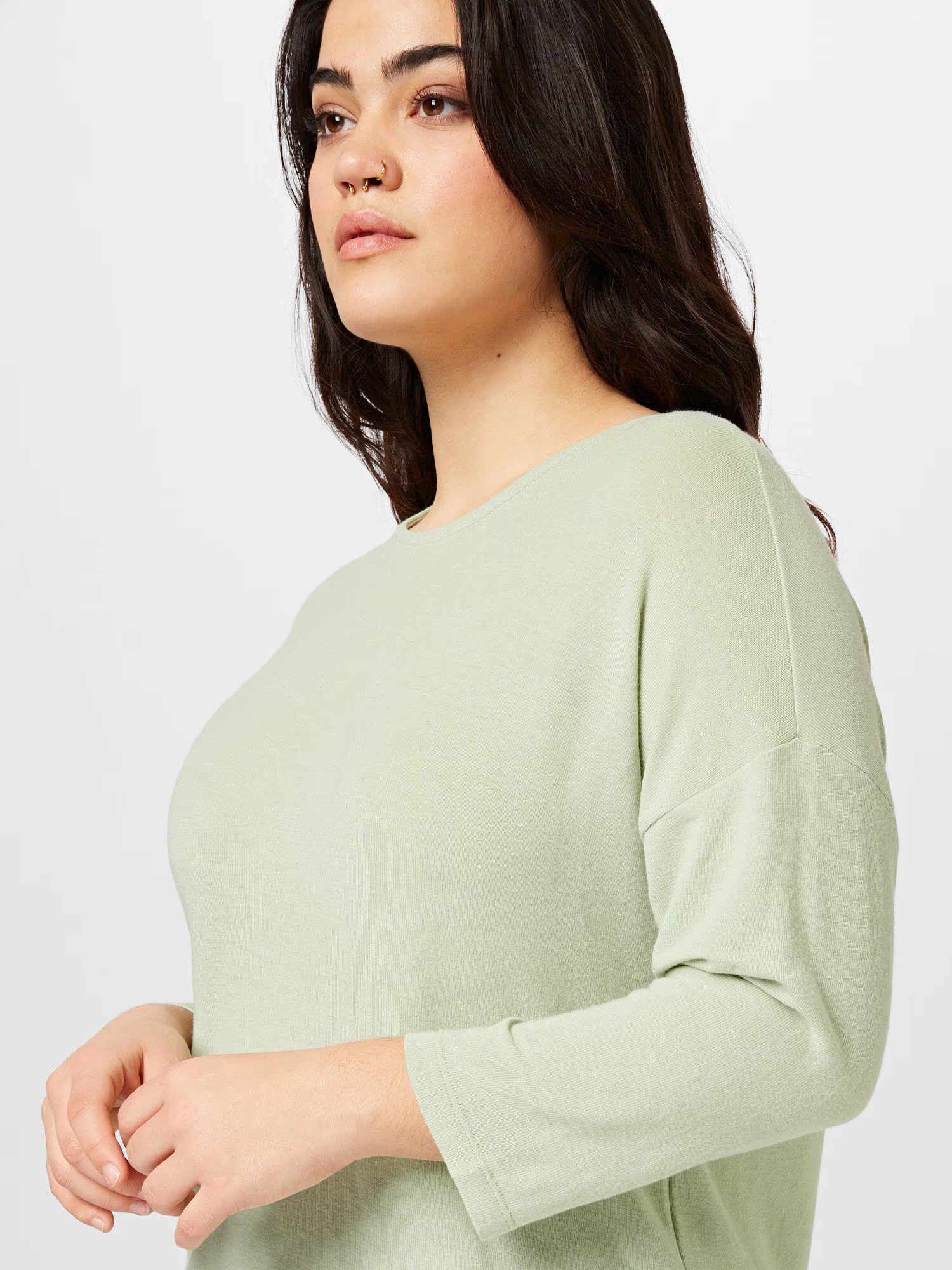 Vero Moda Curve Tricou 'Alma' verde pastel - Pled.ro