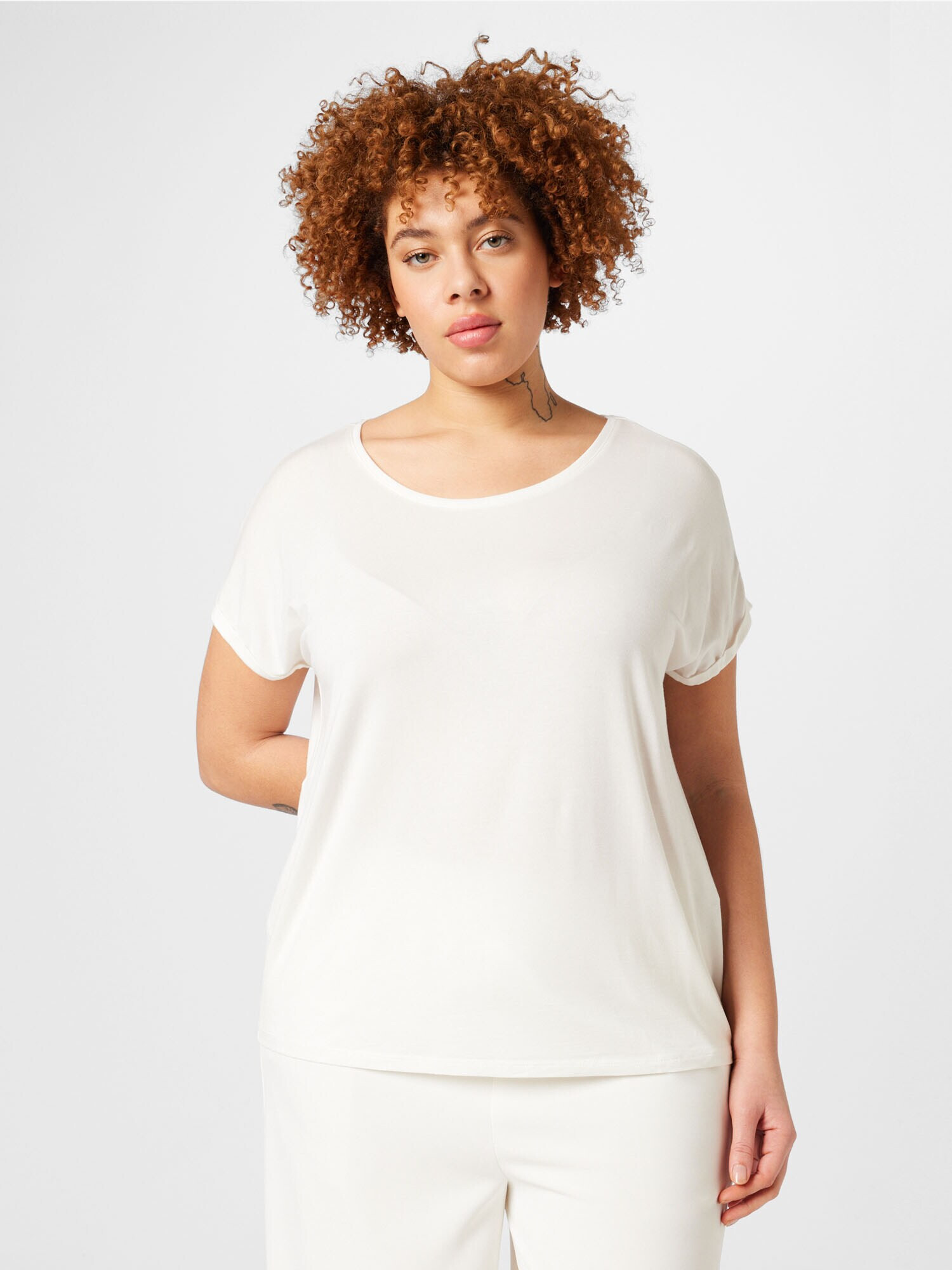 Vero Moda Curve Tricou 'Aya' alb - Pled.ro