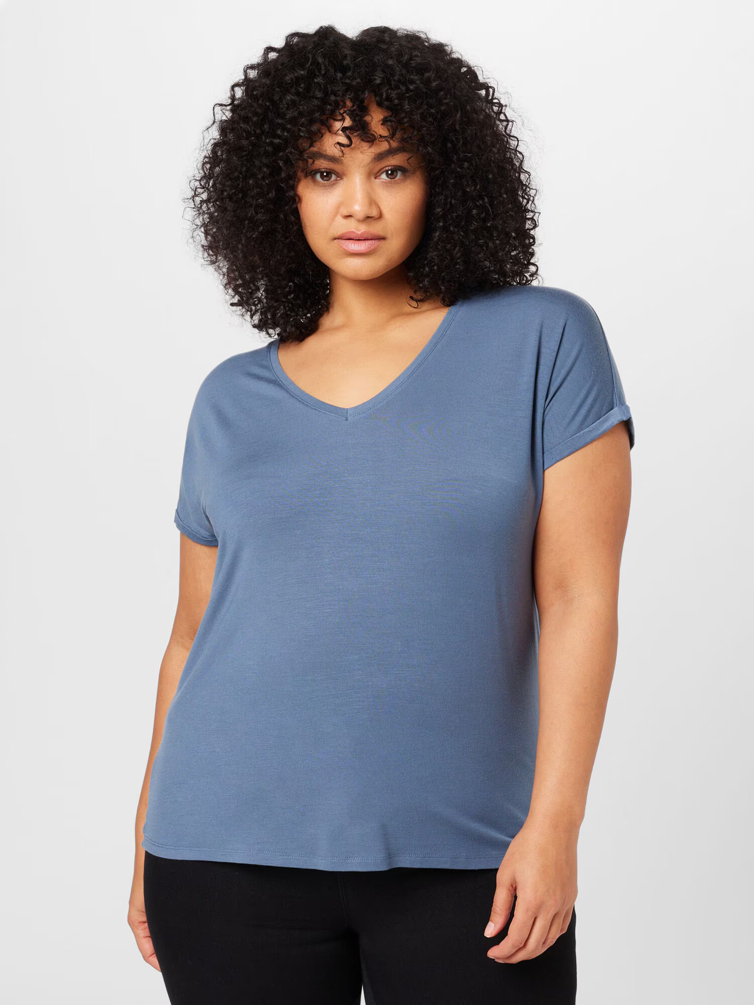 Vero Moda Curve Tricou 'Aya' albastru porumbel - Pled.ro