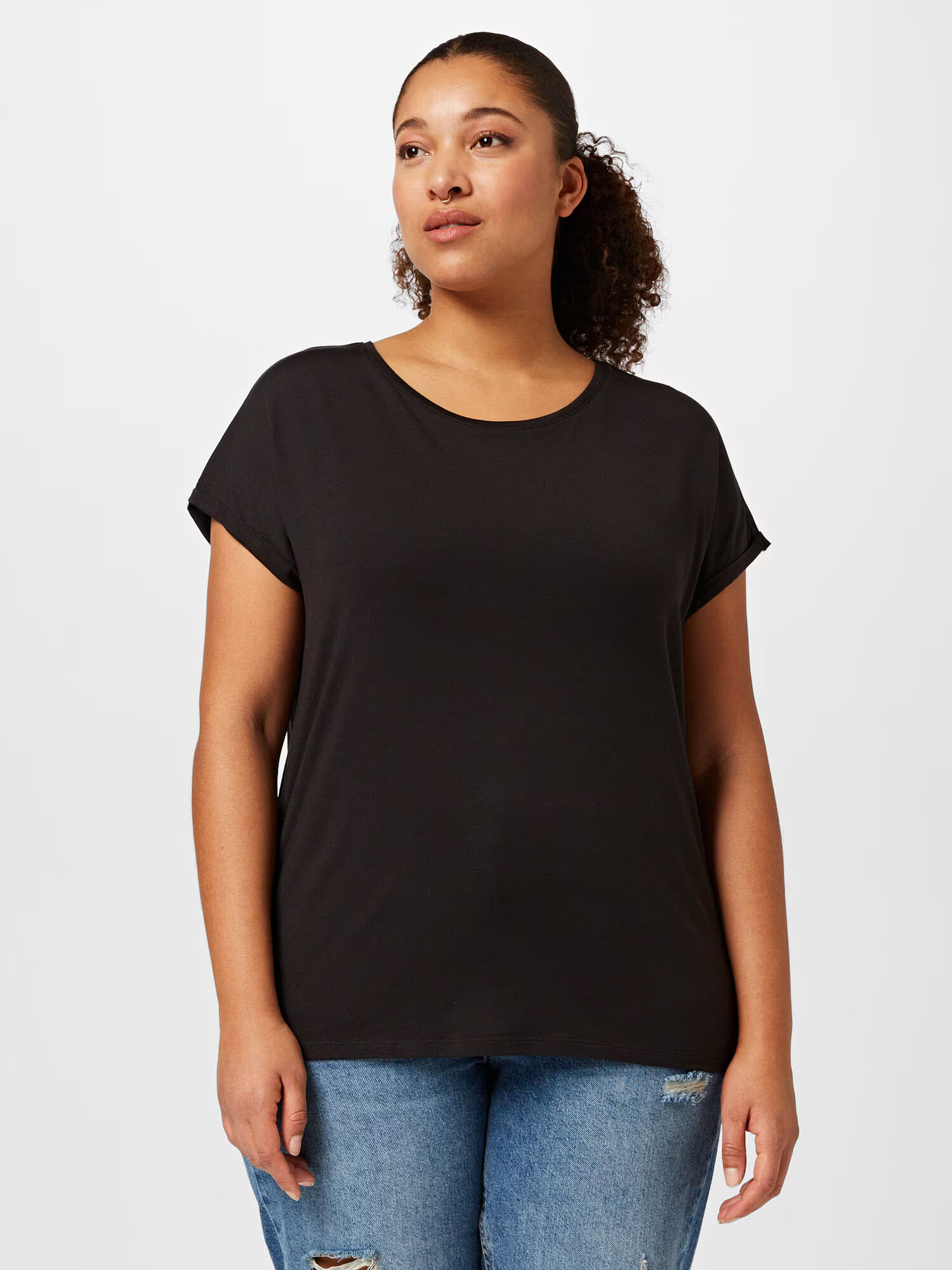 Vero Moda Curve Tricou 'Aya' negru - Pled.ro