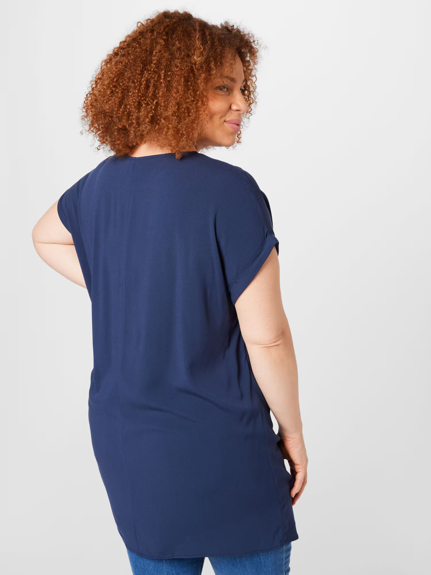 Vero Moda Curve Tricou 'Bicca' albastru închis - Pled.ro